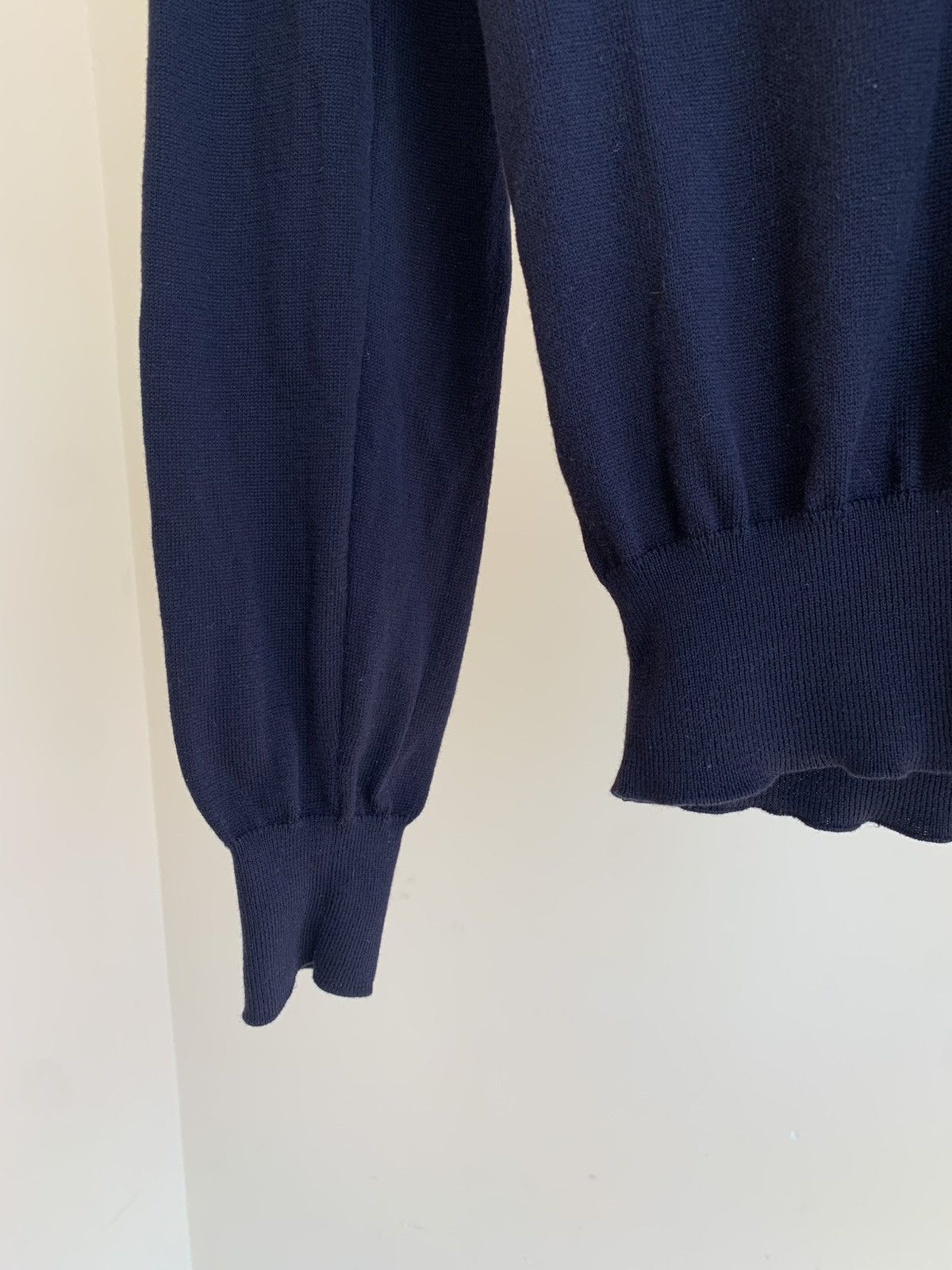 Fred Perry V-Neck Cotton Knit Pullover Jumper Sweater Made in Italy Size US M / EU 48-50 / 2 - 4 Thumbnail