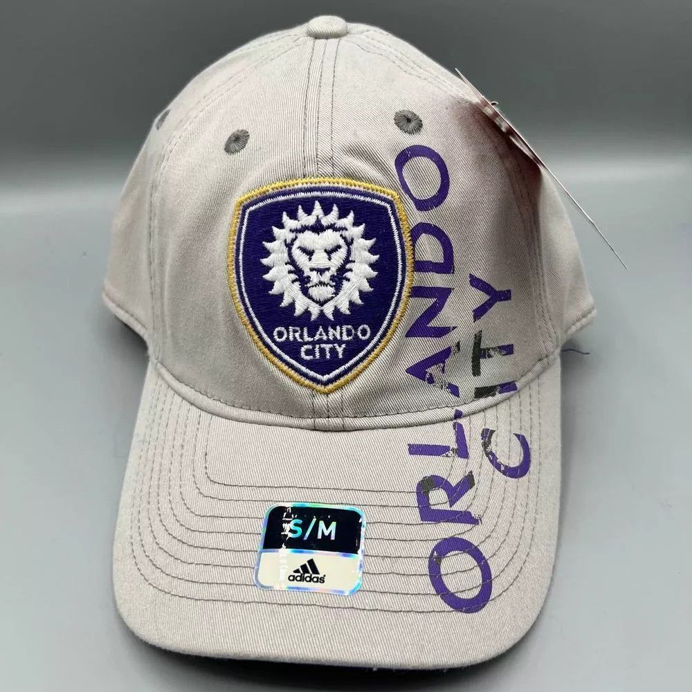 Adidas Orlando City Hat Men S-M Adidas MLS Stretch Fitted Cap New Size ONE SIZE - 1 Thumbnail