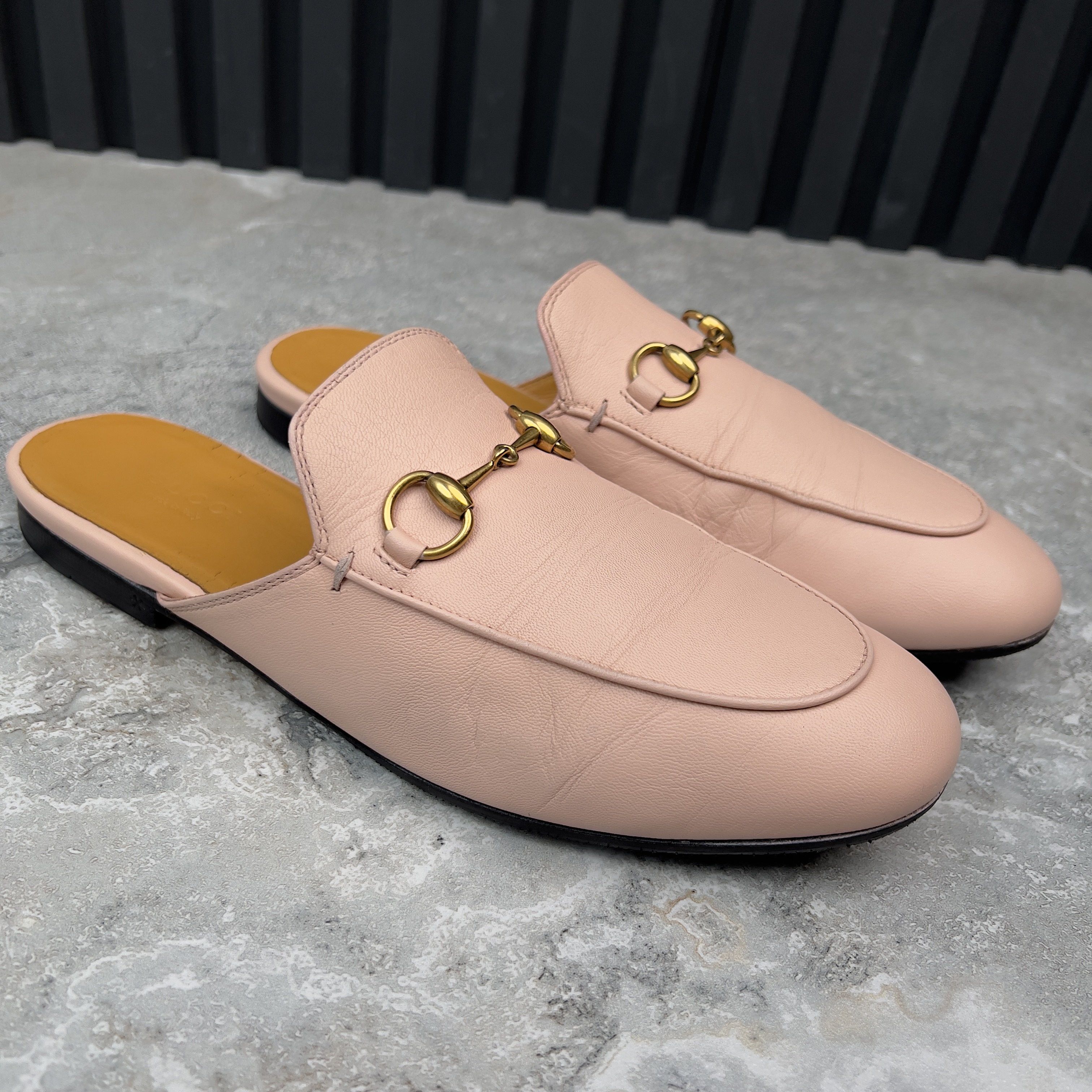Gucci Princetown Horsebit Slipper Mule Leather Size US 7 / IT 37 - 4 Thumbnail