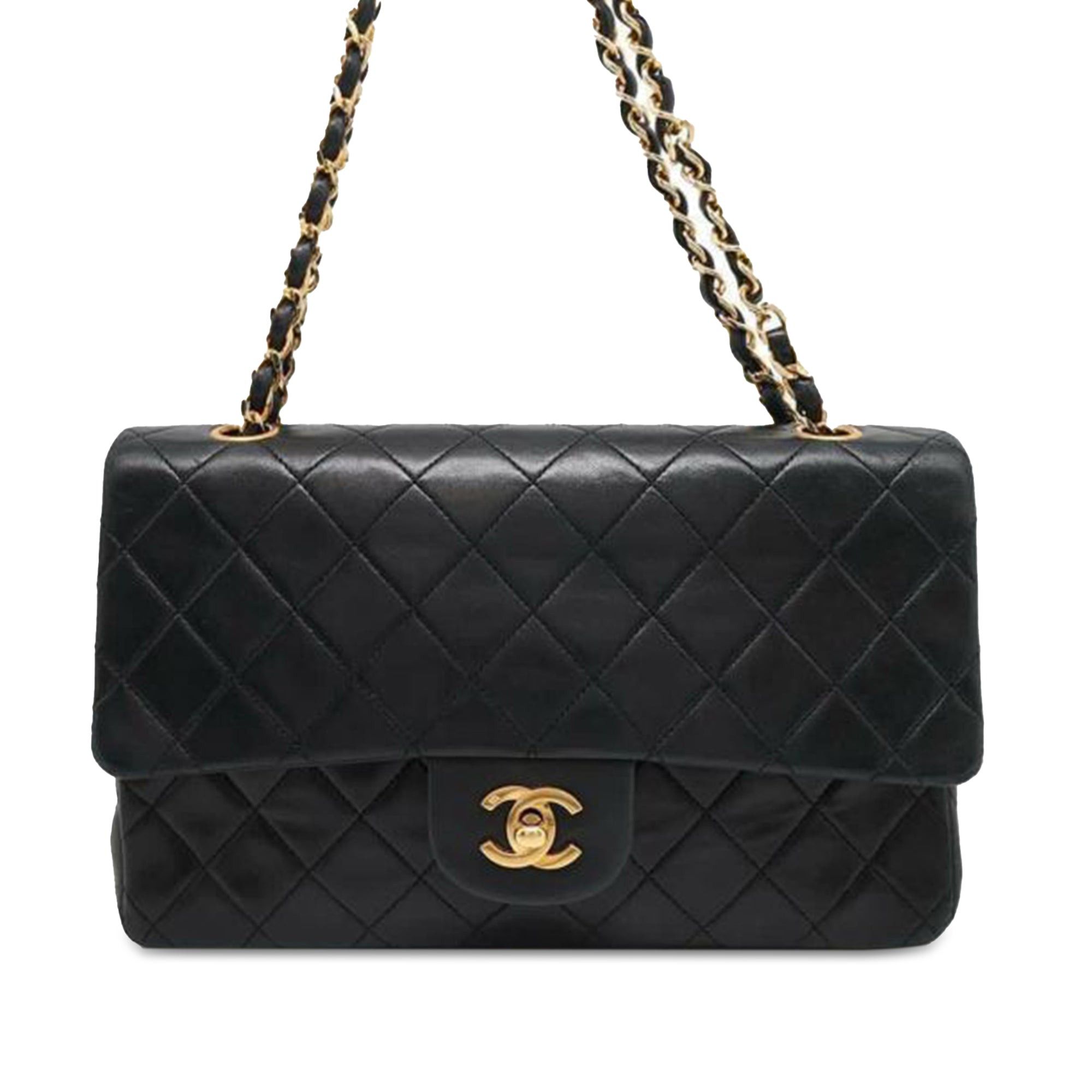 Chanel Chanel Medium Classic Lambskin Double Flap Black Size ONE SIZE - 1 Thumbnail