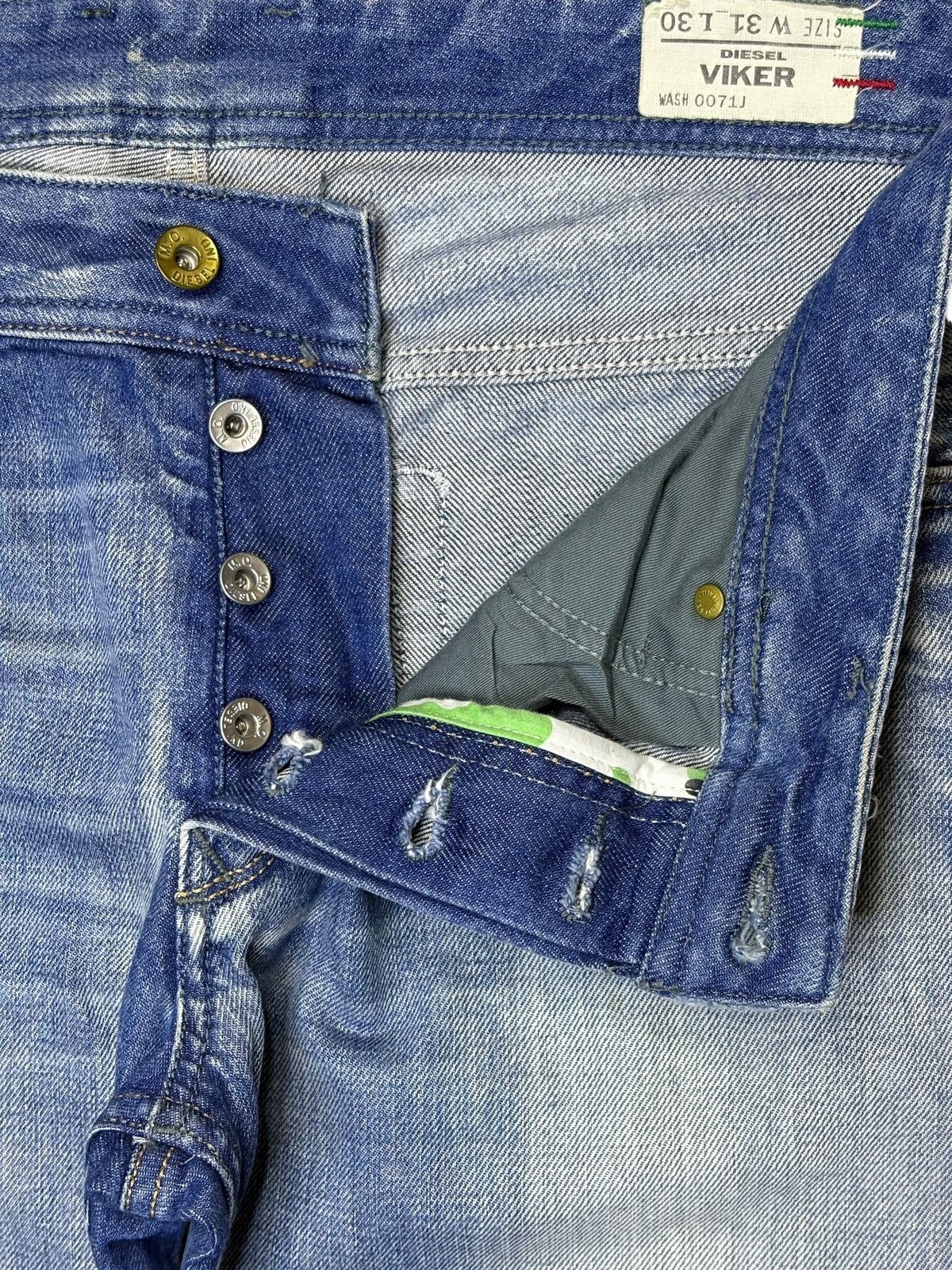 Diesel × Diesel Black Gold Vintage Diesel Viker Faded Wash Embroidered Baggy Jeans Size US 34 / EU 50 - 3 Thumbnail