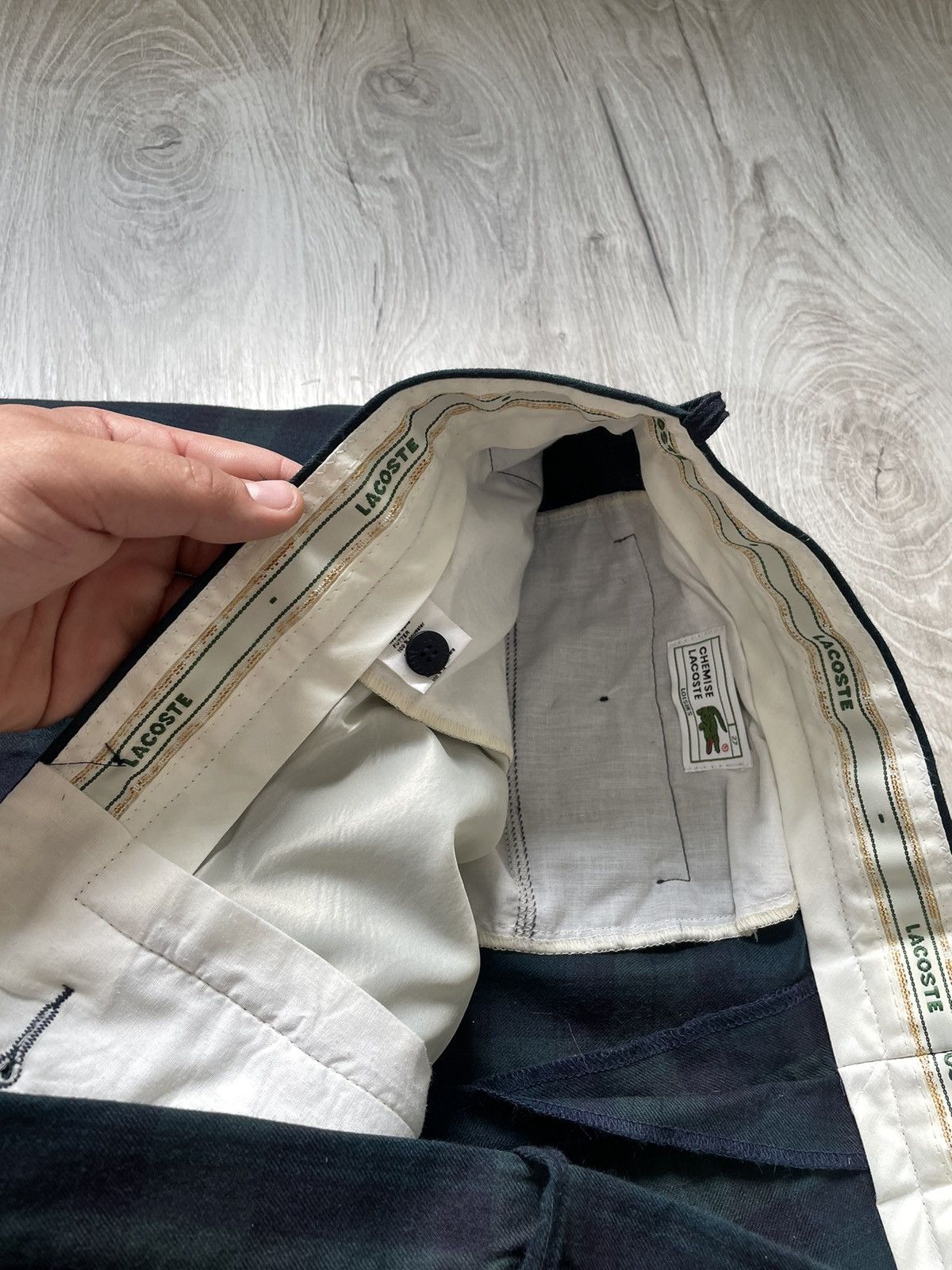 Lacoste Vintage Men’s Classic Pants Lacoste Chemise. Size US 36 / EU 52 - 8 Thumbnail