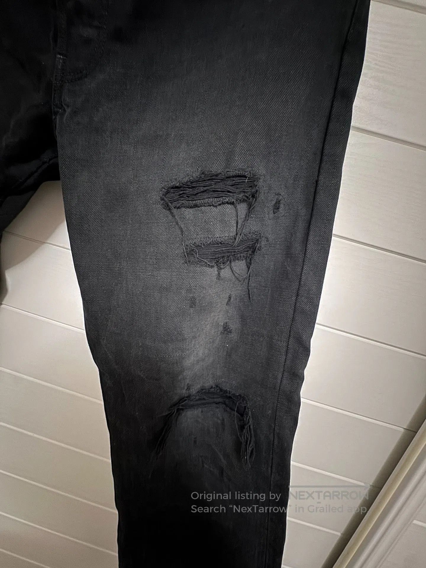 Visvim visvim 21ss Distressed Black Jeans. Size US 34 / EU 50 - 4 Thumbnail