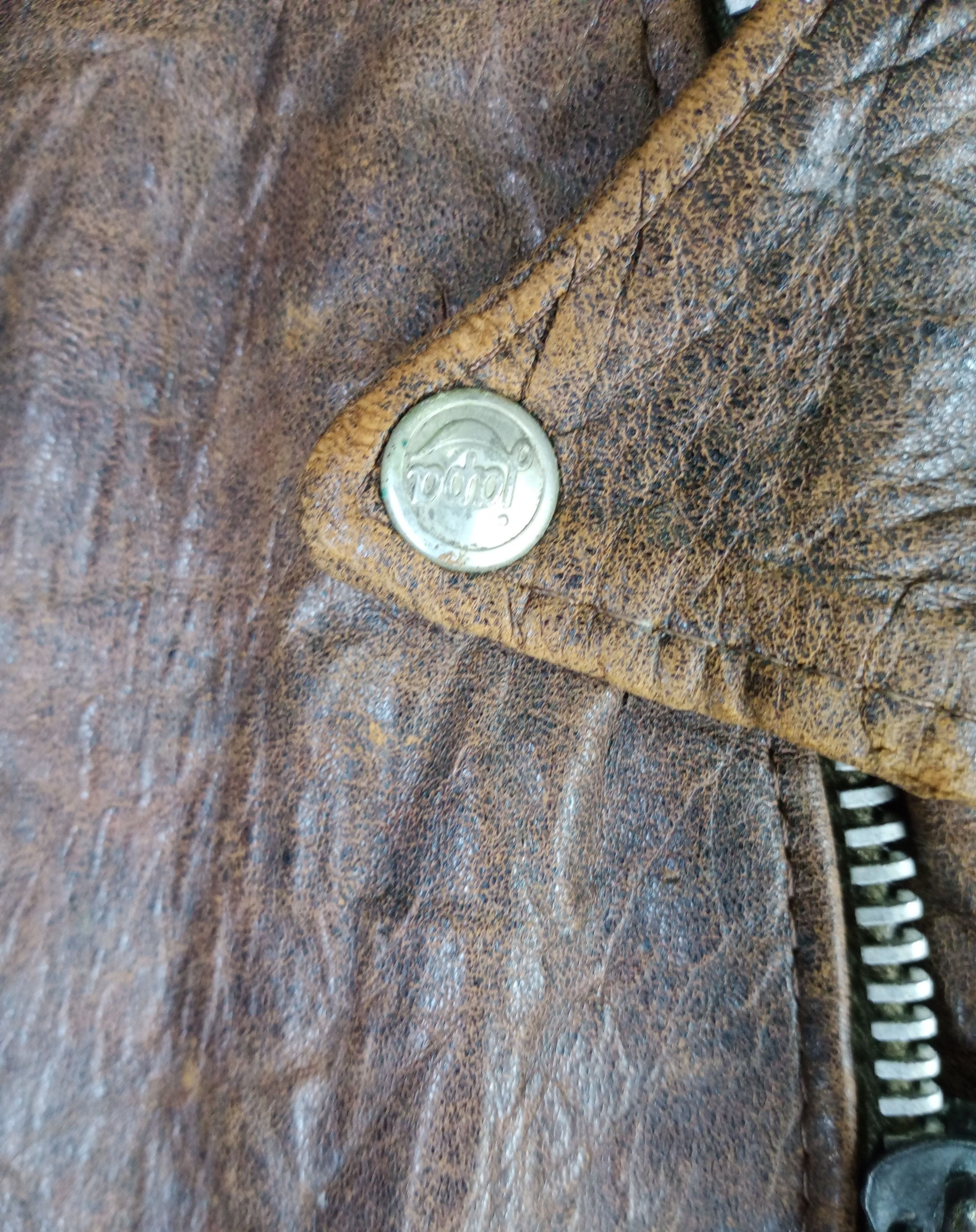 Vintage 60s French Army Japa Pilot Genuine Leather Flight Jacket Size US M / EU 48-50 / 2 - 7 Thumbnail