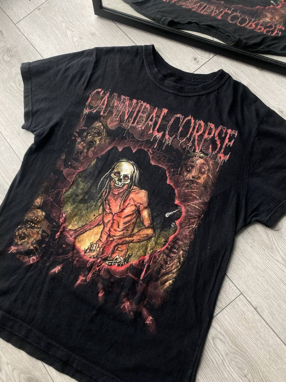 Band Tees × Vintage Vintage Cannibal Corpse Torture Promo T-shirt M Size US M / EU 48-50 / 2 - 2 Thumbnail