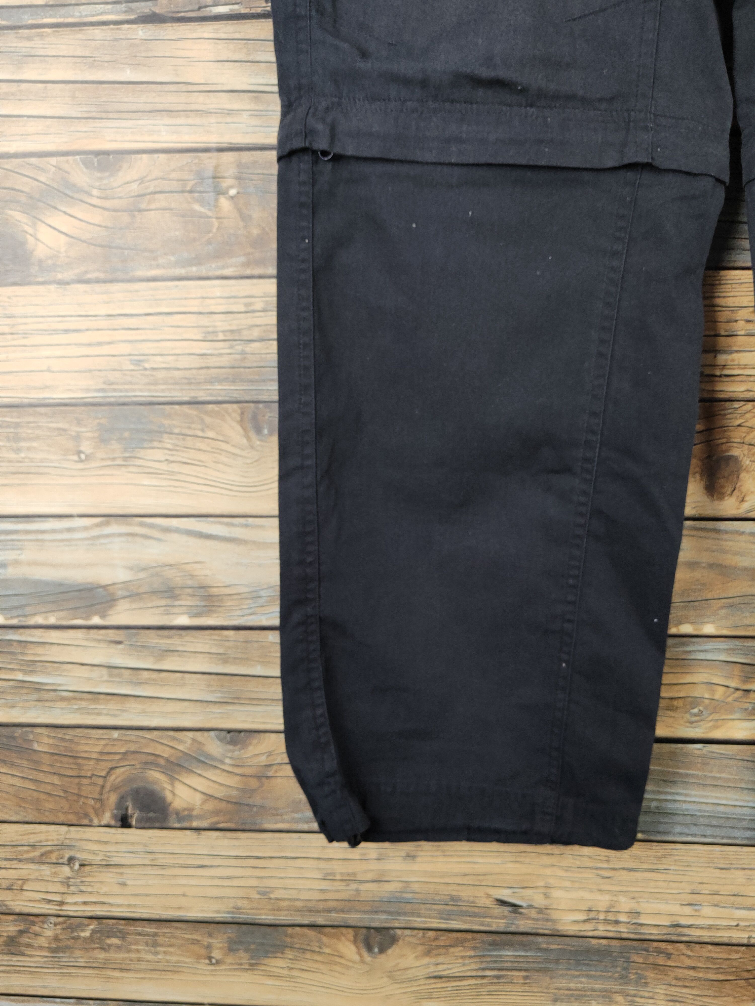 Japanese Brand DL CRU Black Multipocket Cargo Pants #2338 Size US 33 - 4 Thumbnail