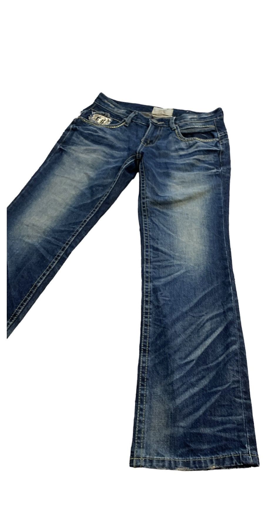 Japanese Brand LOLITA CROWN EMBROIDERY JEANS Size US 34 / EU 50 - 4 Thumbnail