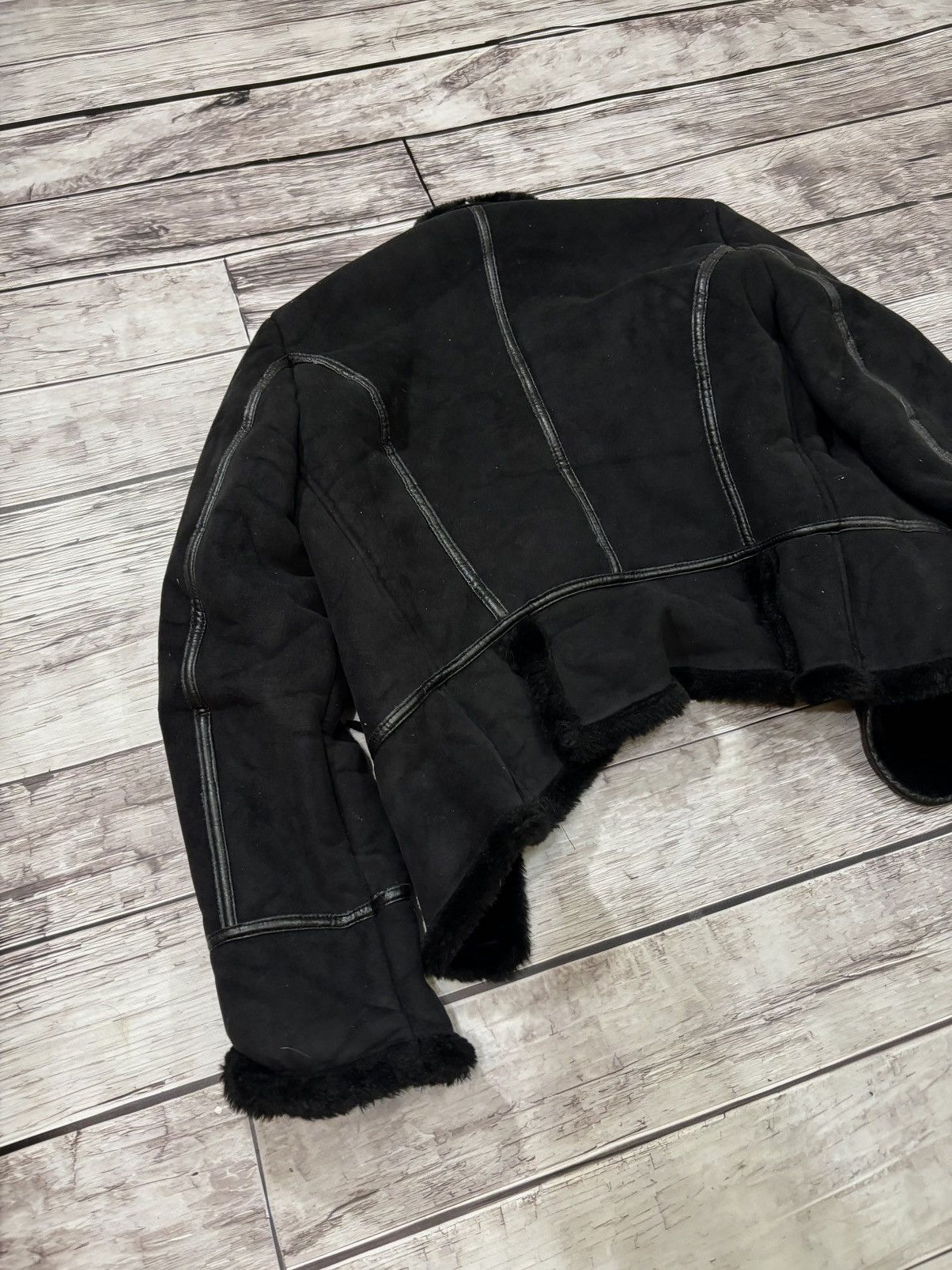 Japanese Brand × Le Grande Bleu (L.G.B.) Yohji Yamamoto Balenciaga Playboi Carti Style Leather Jacket Size US S / EU 44-46 / 1 - 9 Thumbnail