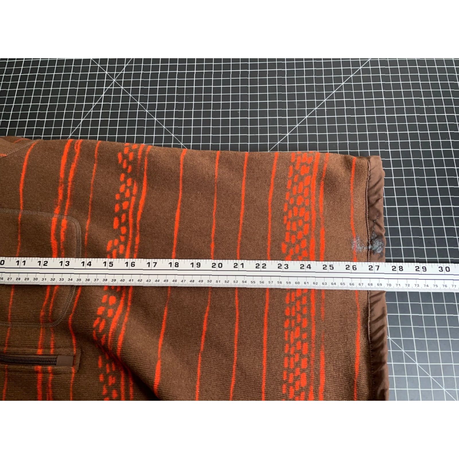 The North Face The North Face Gordon Lyons 1/4 Zip Fleece Pullover Adult Large Brown Orange Stripe Size US L / EU 52-54 / 3 - 7 Thumbnail