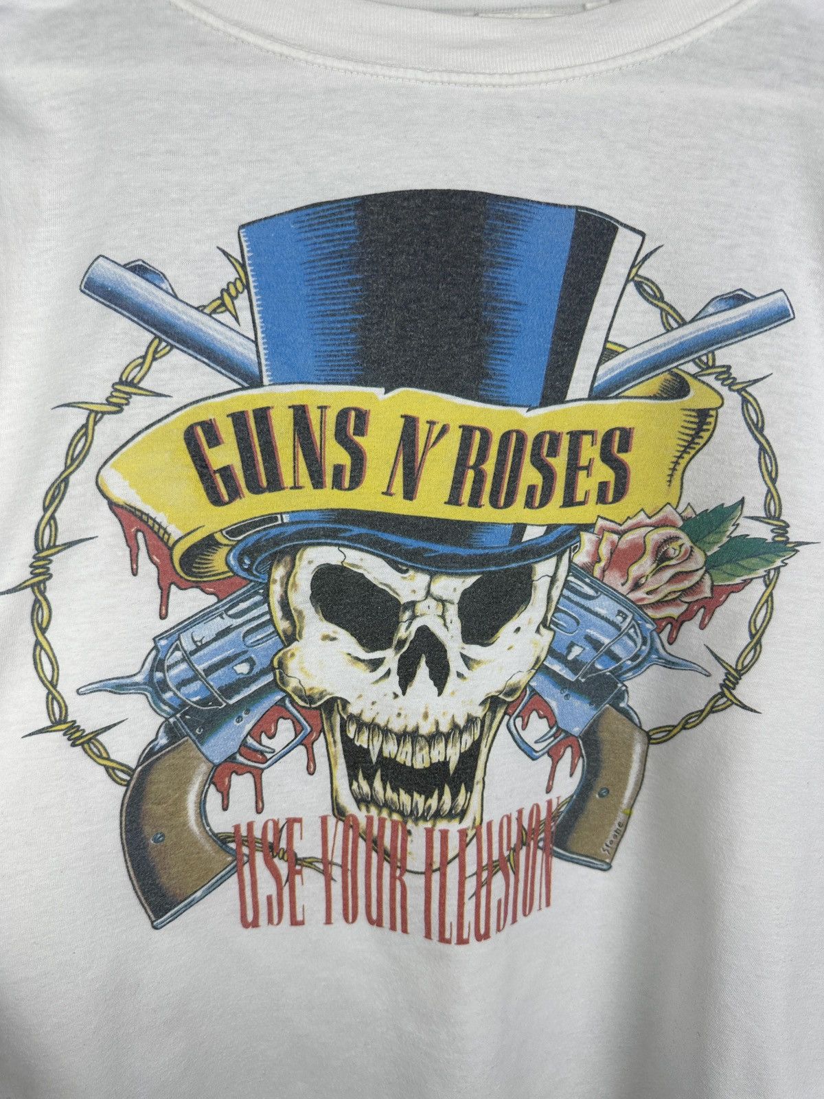 Band Tees 90s Vintage Guns & Roses Graphic Rock TShirt Single Stitch Size US L / EU 52-54 / 3 - 2 Thumbnail