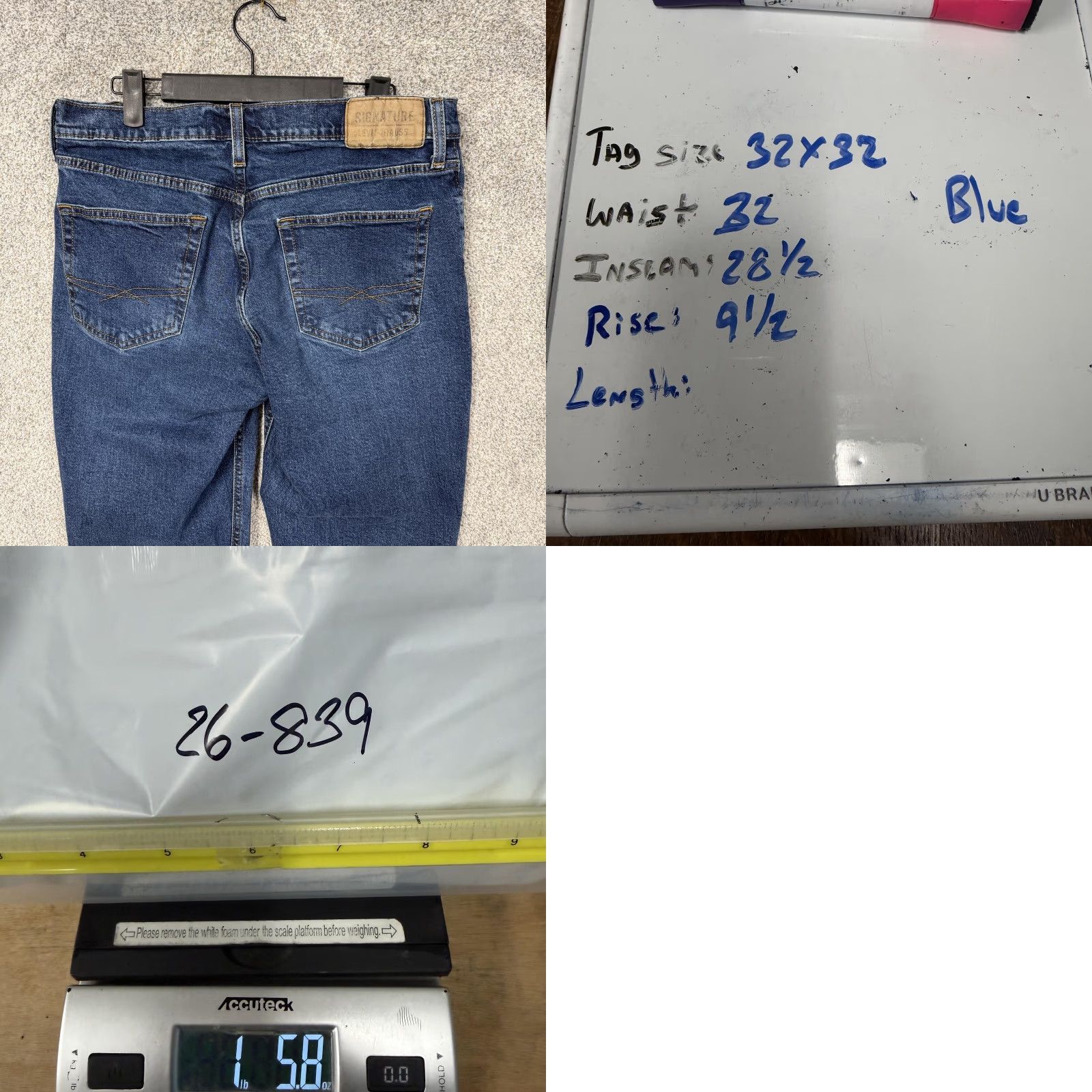 Denime Levis Denim Jeans Mens Size 32x32 Blue Athletic Fit Dark Wash Rugged Tapered Leg Size US 32 / EU 48 - 9 Thumbnail