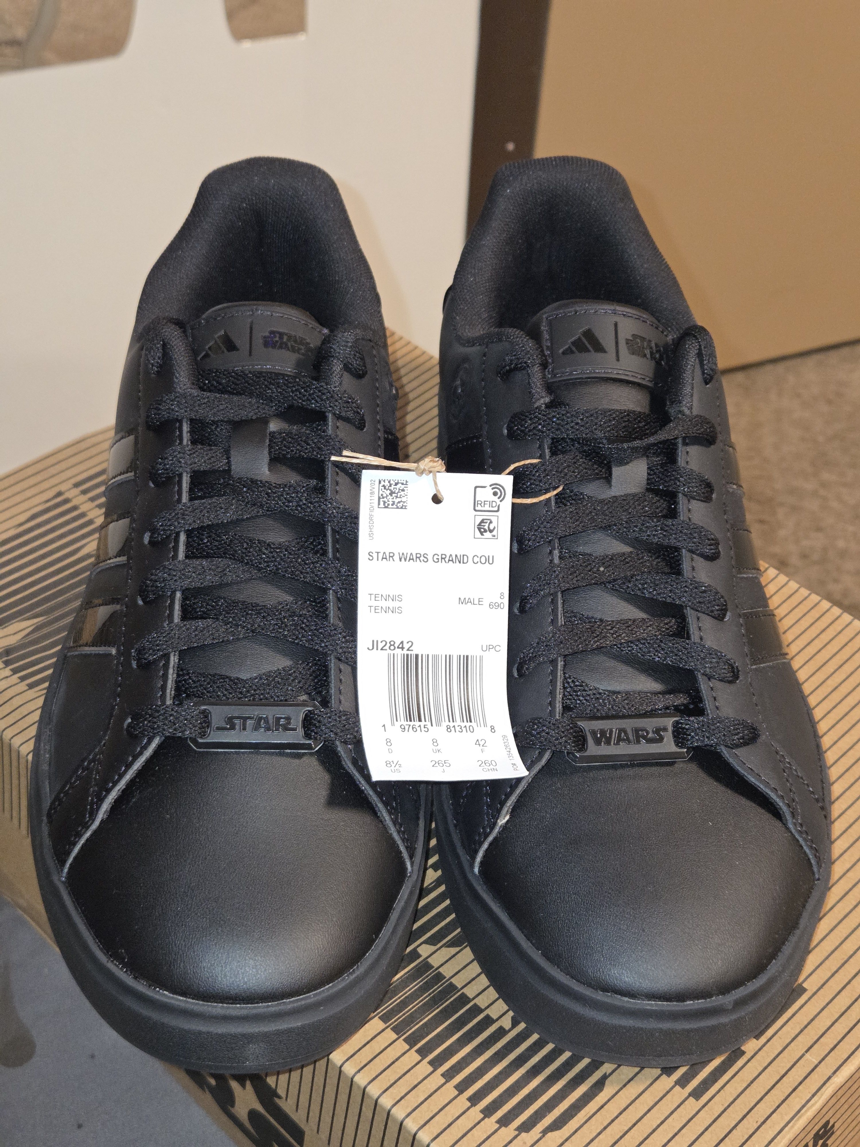 Adidas × Star Wars Adidas Star Wars Grand Court Black Size US 8.5 / EU 41-42 - 2 Thumbnail