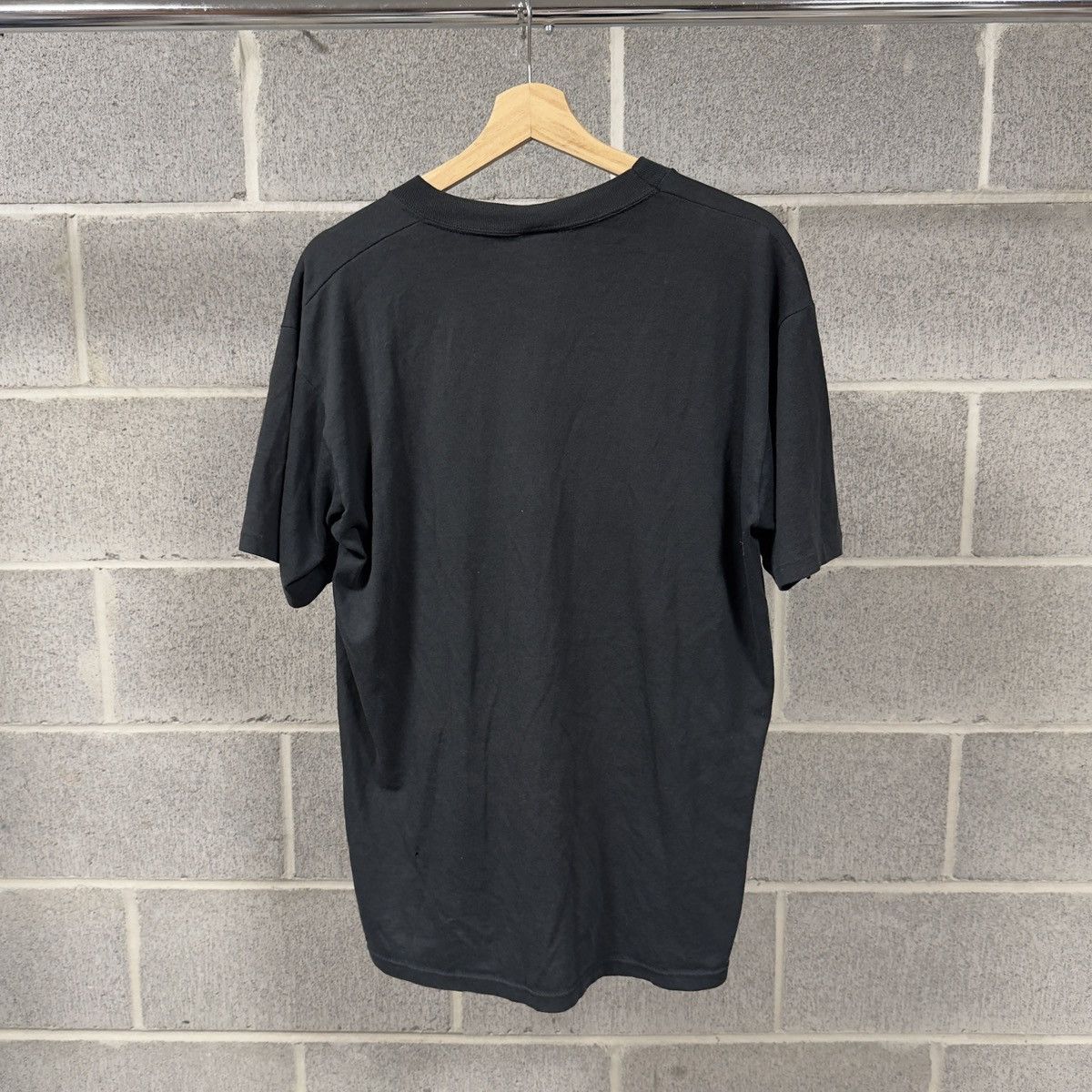 Vintage 90s Thrashed Faded Distressed Thin Black Shirt ERD Grunge Size US XL / EU 56 / 4 - 2 Thumbnail