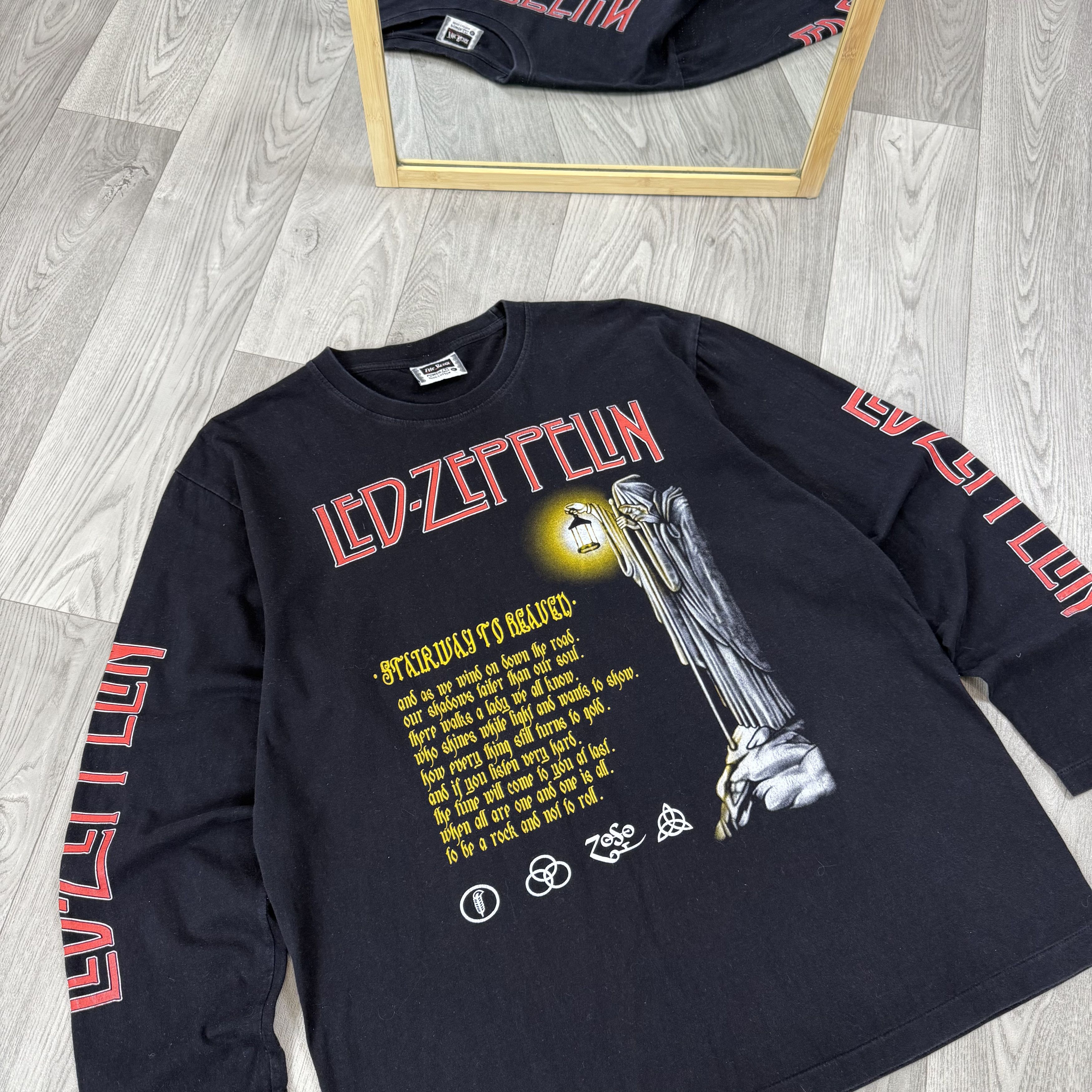 Led Zeppelin Vintage Led Zeppelin 90s Black Graphic Long Sleeve Tee Shirt Size US XL / EU 56 / 4 - 9 Thumbnail