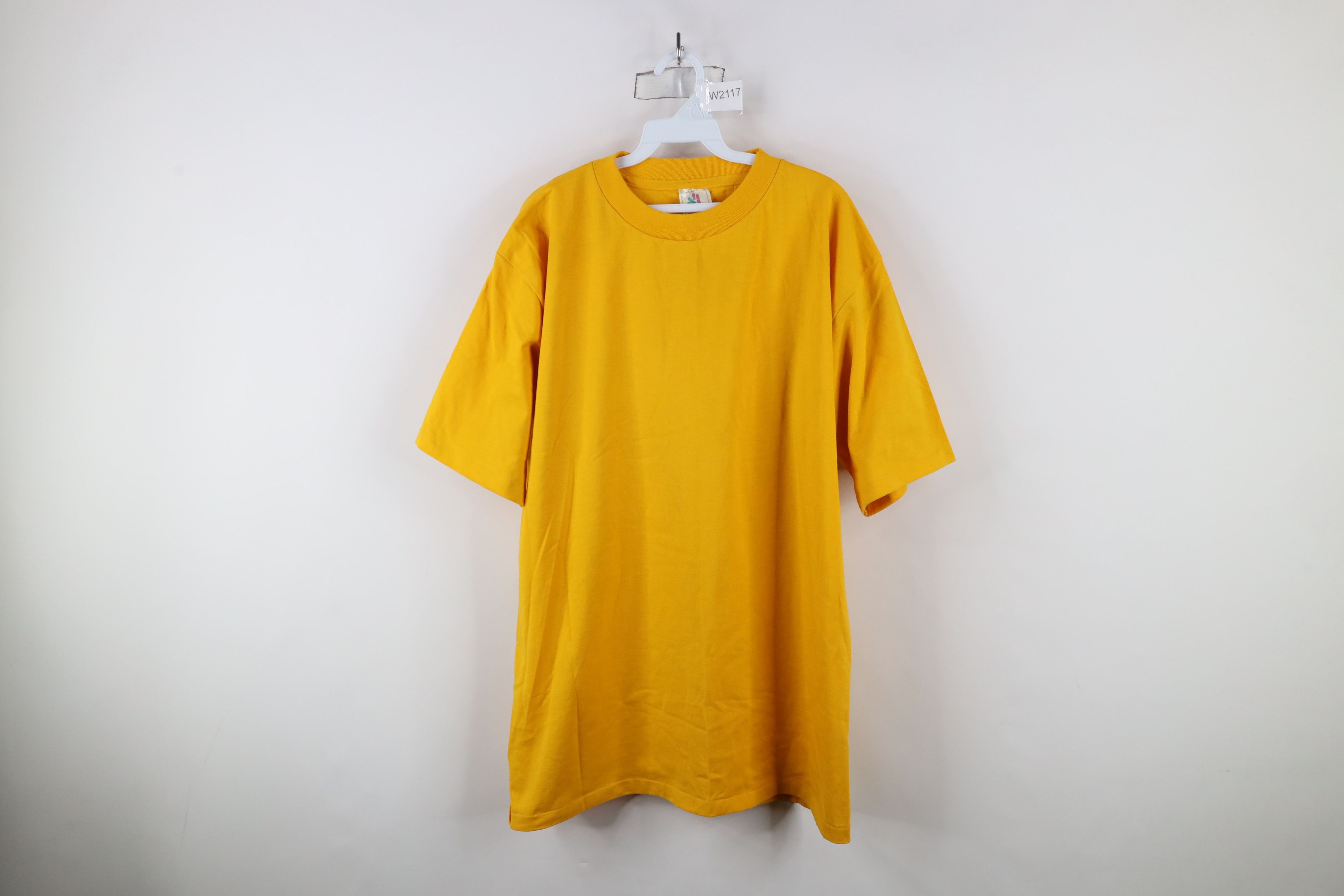 Vintage Vintage 90s Streetwear Short Sleeve T-Shirt Yellow USA Size US XXL / EU 58 / 5 - 1 Thumbnail