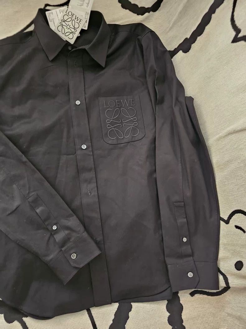 Loewe loewe Embroidered loge shirt jacket 2503-Nextarrow Size US XXS / EU 40 - 1 Thumbnail