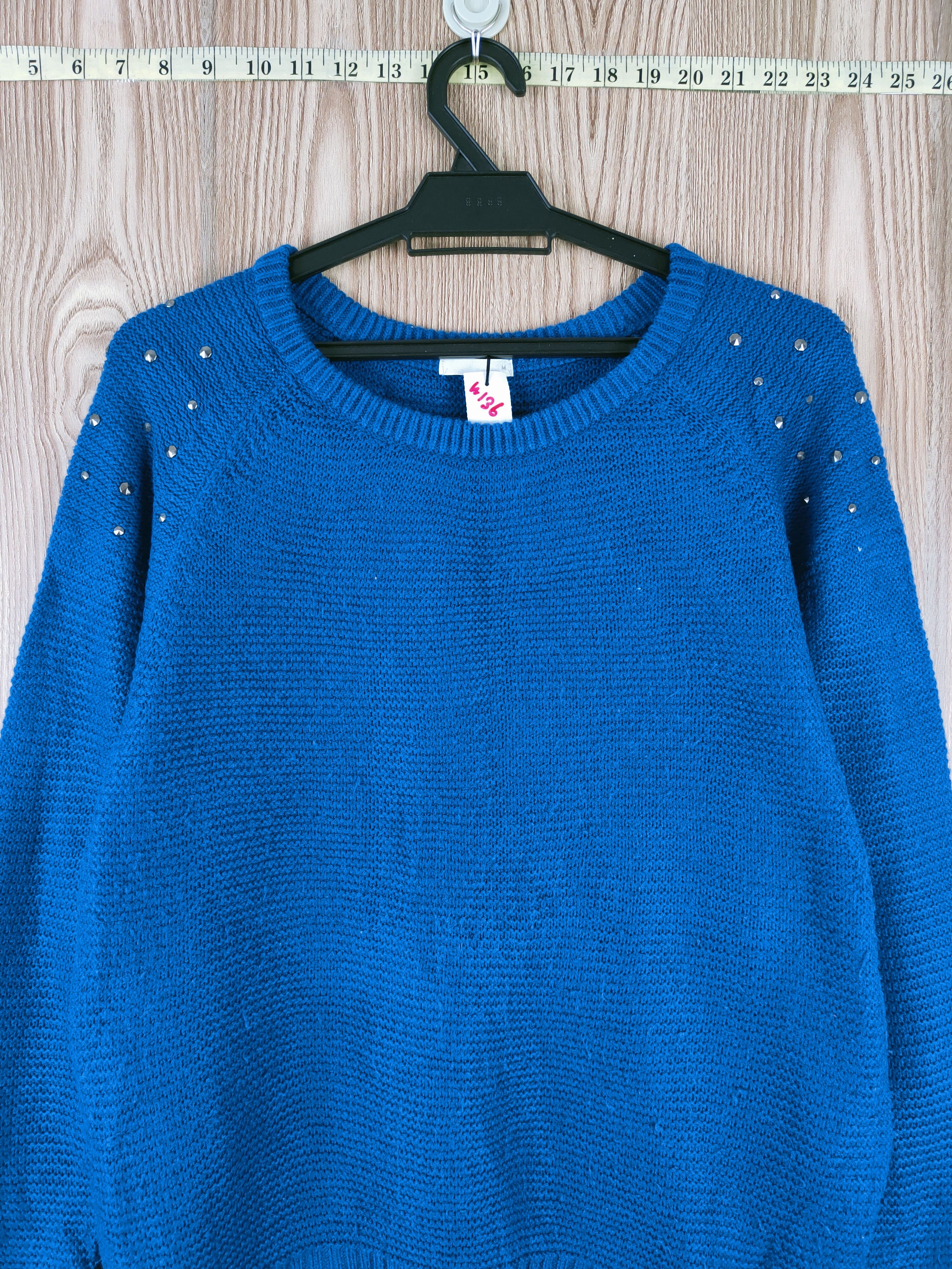 Japanese Brand Japanese Brand Blue Knitwear Sweatshirts #W136 Size M / US 6-8 / IT 42-44 - 2 Thumbnail
