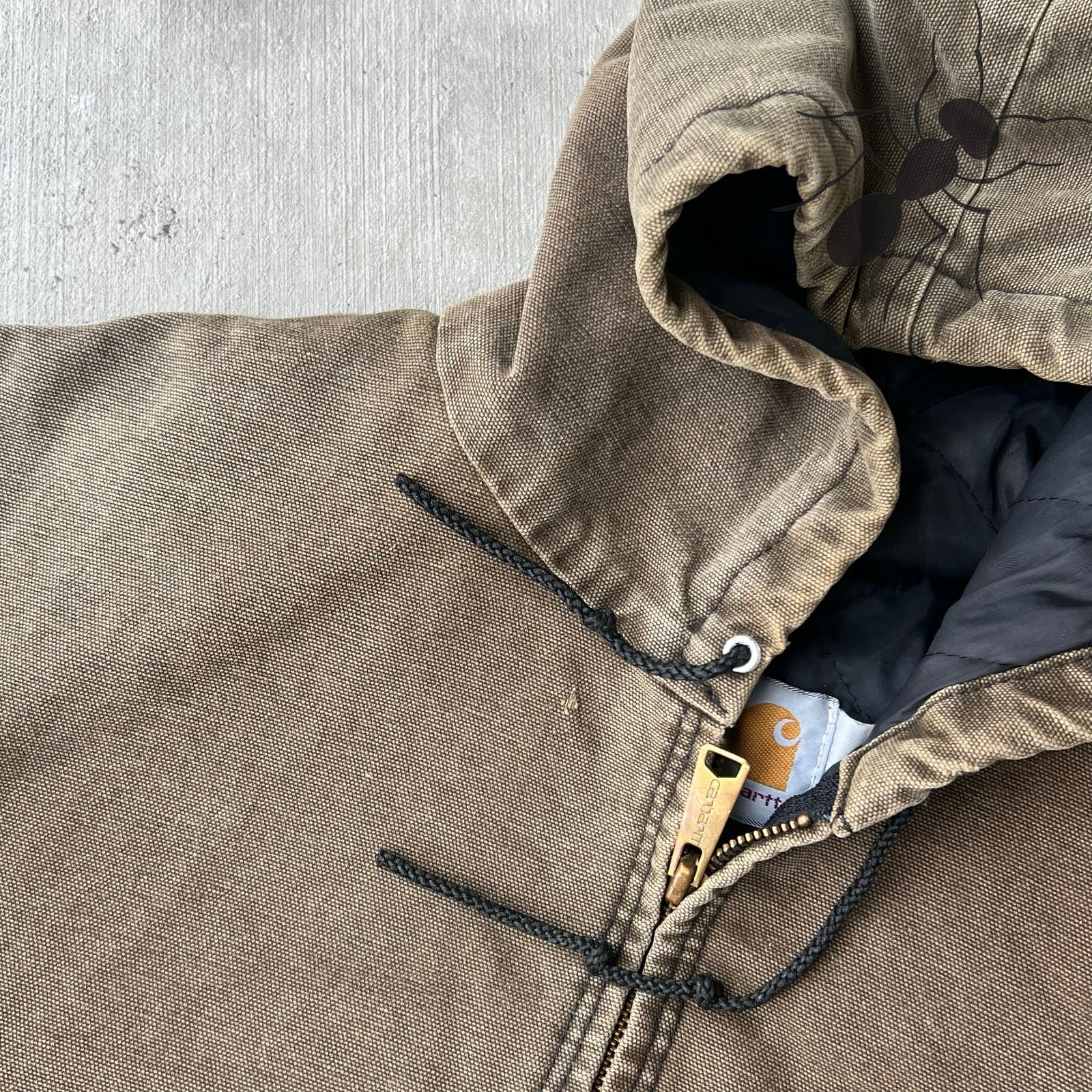 Carhartt × Vintage Carhartt CHT brown hooded work wear jacket Size US XL / EU 56 / 4 - 10 Thumbnail