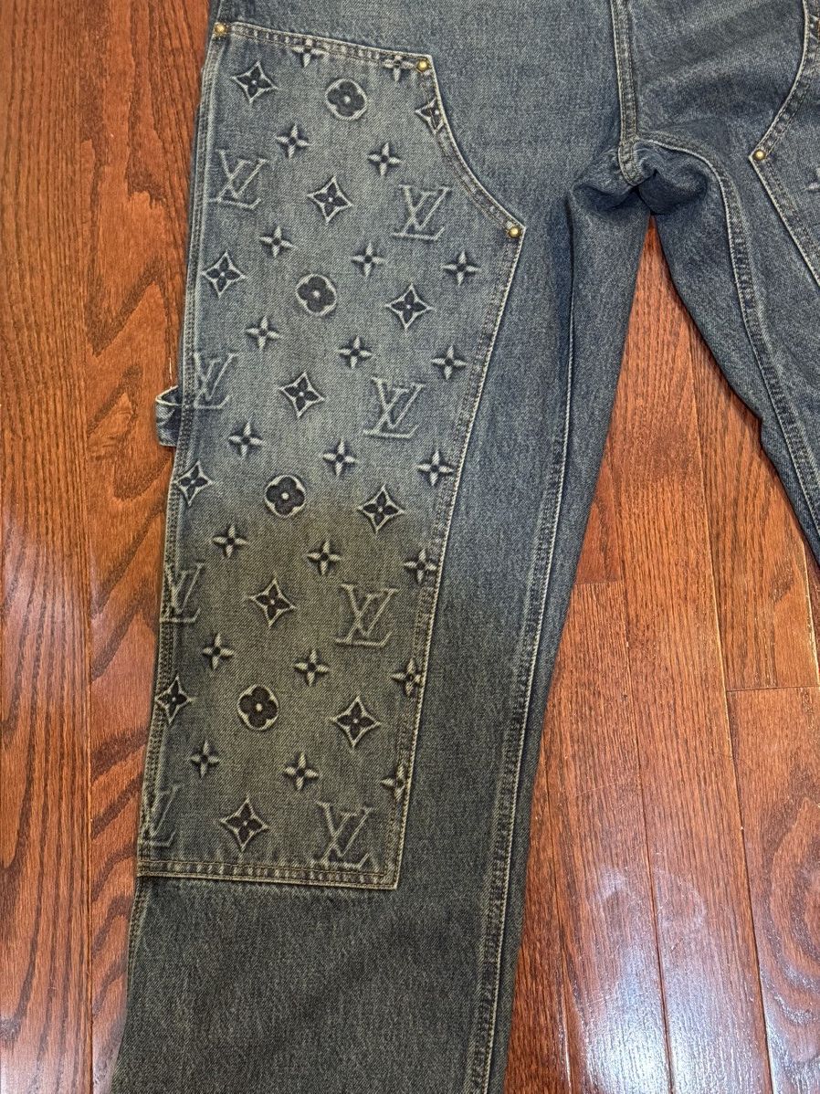 Louis Vuitton Louis Vuitton Carpenter Denim Jeans Size US 34 / EU 50 - 3 Thumbnail