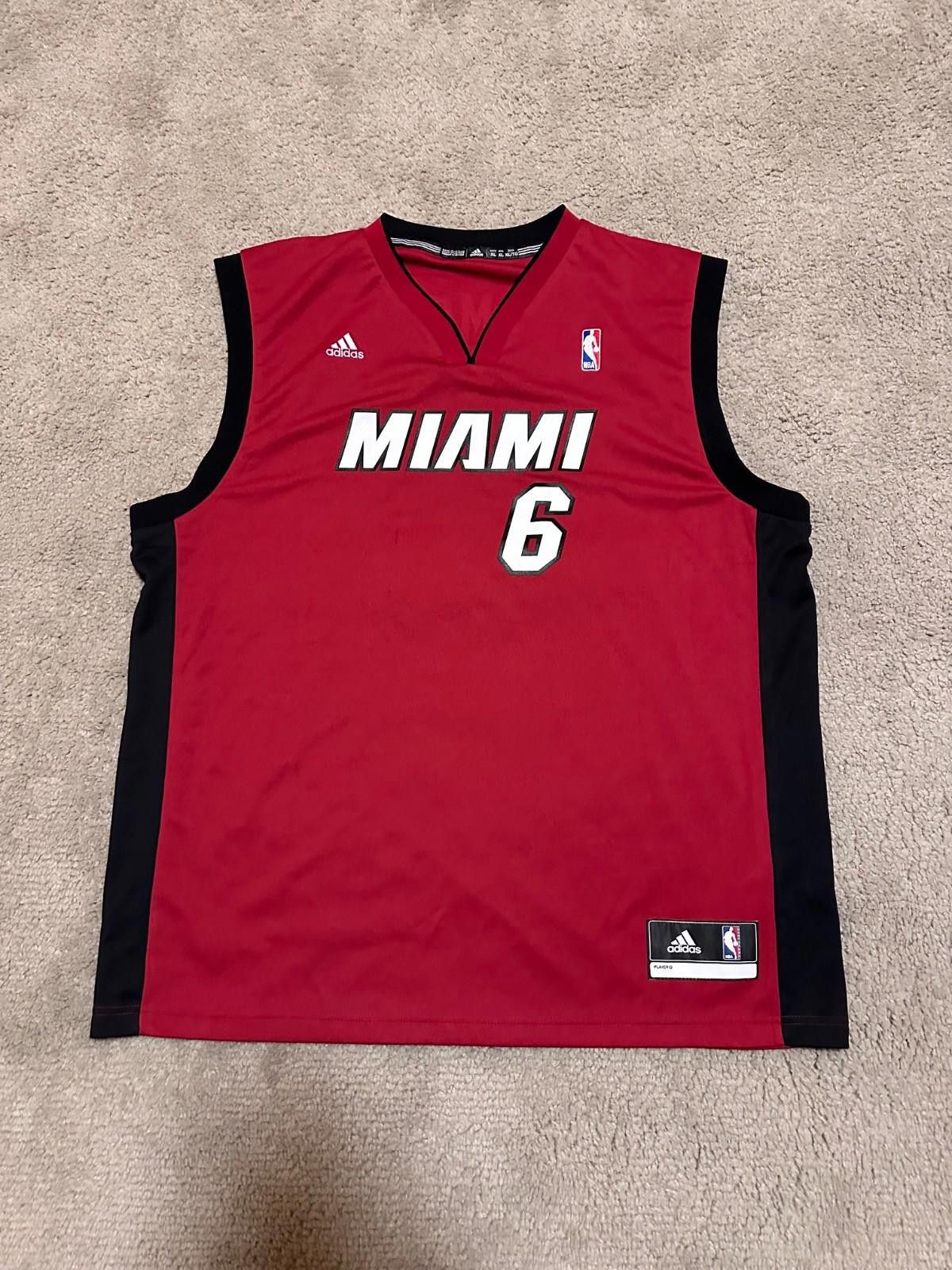 Adidas Adidas Miami Heat NBA LeBron James #6 Jersey Shirt Size US XL / EU 56 / 4 - 1 Thumbnail