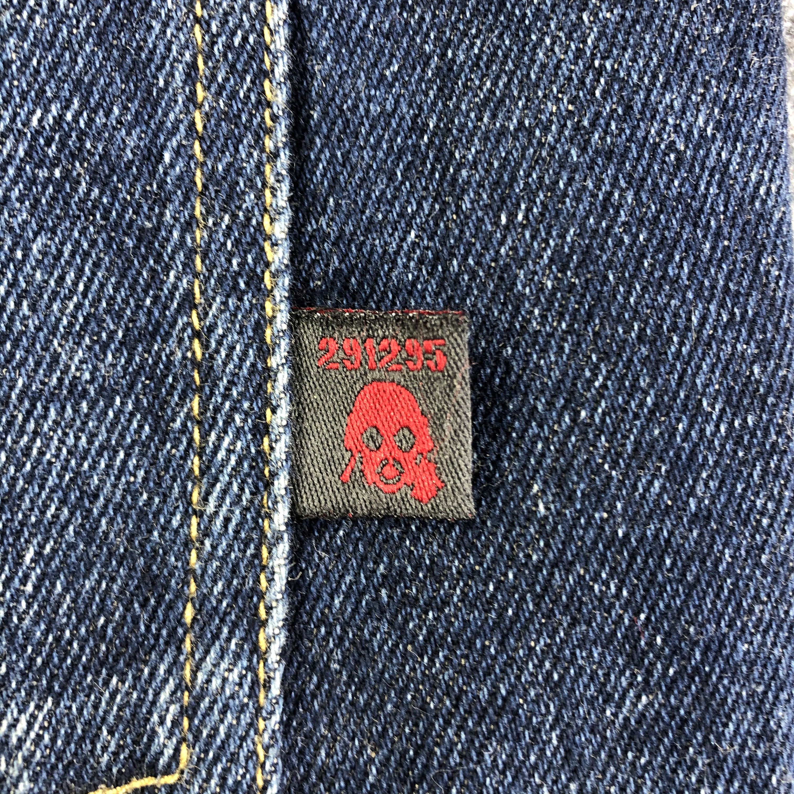 291295=Homme 291295 Homme Jeans Blue Stich Denim -J2861 Size US 27 - 5 Thumbnail