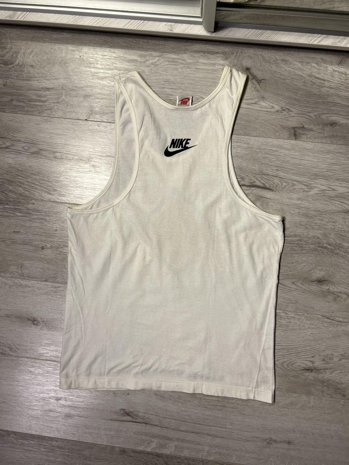 Jordan Brand Vintage Nike 80s JORDAN AIR Big Logo Sleeveless Tank Top Tee Size US M / EU 48-50 / 2 - 7 Thumbnail