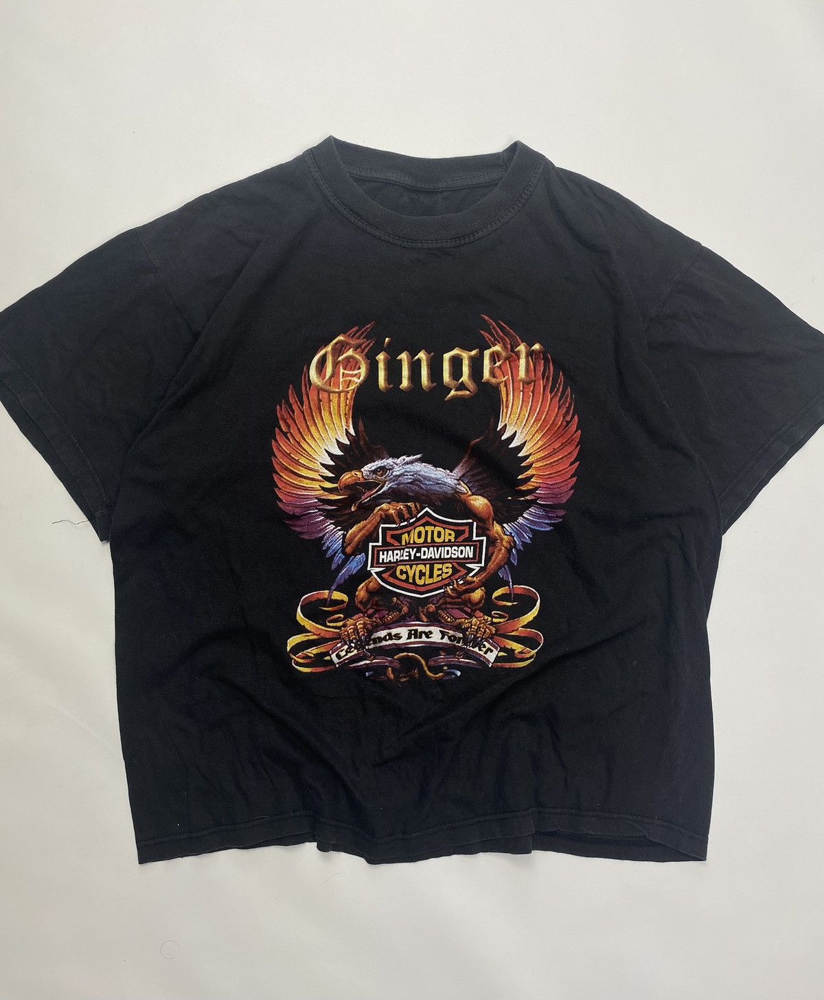 Harley Davidson 1990s Vintage Harley Davidson T Shirt Size US L / EU 52-54 / 3 - 1 Thumbnail