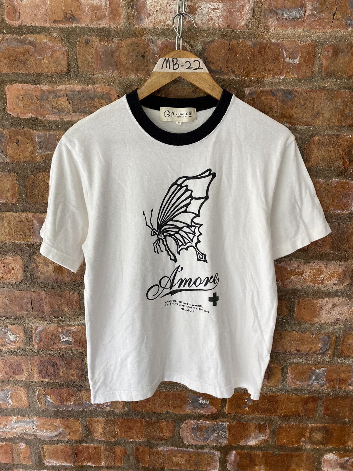 Beauty Beast 2000s HIROMICHI NAKANO Mutation Butterfly poem tee Size US M / EU 48-50 / 2 - 2 Thumbnail