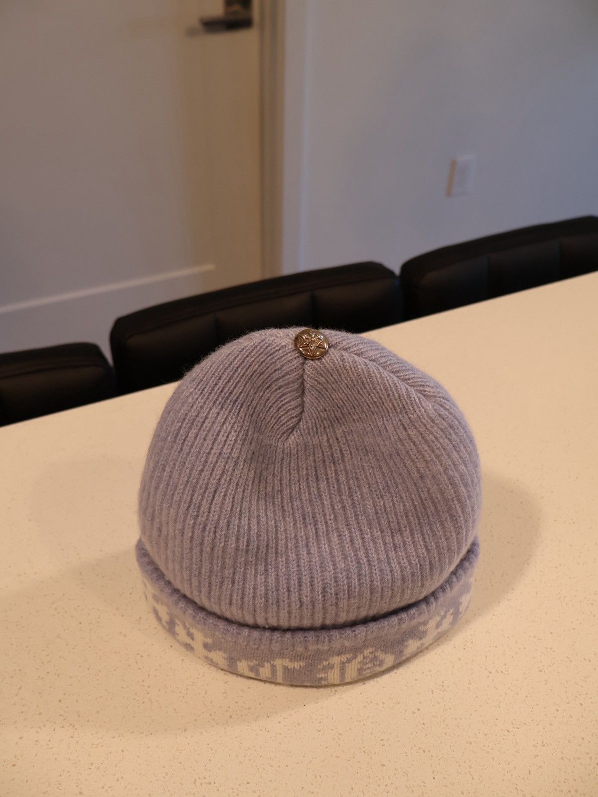 Chrome Hearts Chrome Hearts Blue Cashmere Big Daddy Beanie Size ONE SIZE - 9 Thumbnail