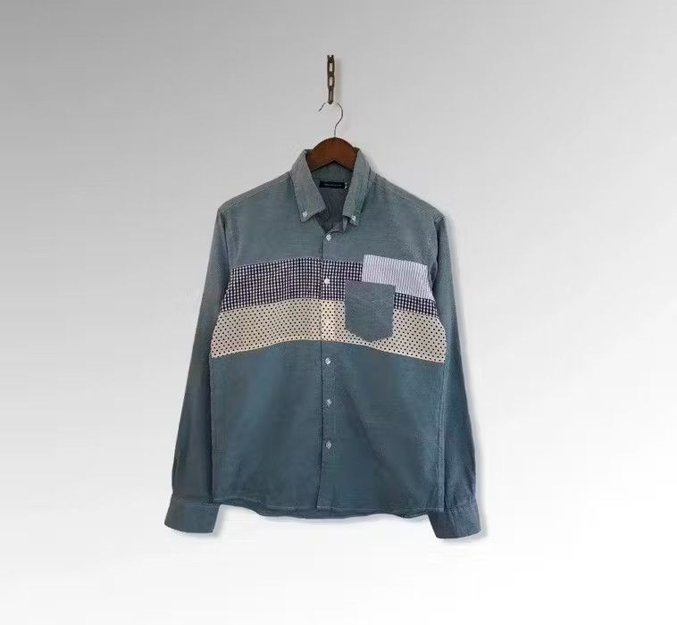 URBAN RESEARCH DOORS Urban Research Patchwork Shirt Button up Size US M / EU 48-50 / 2 - 1 Thumbnail