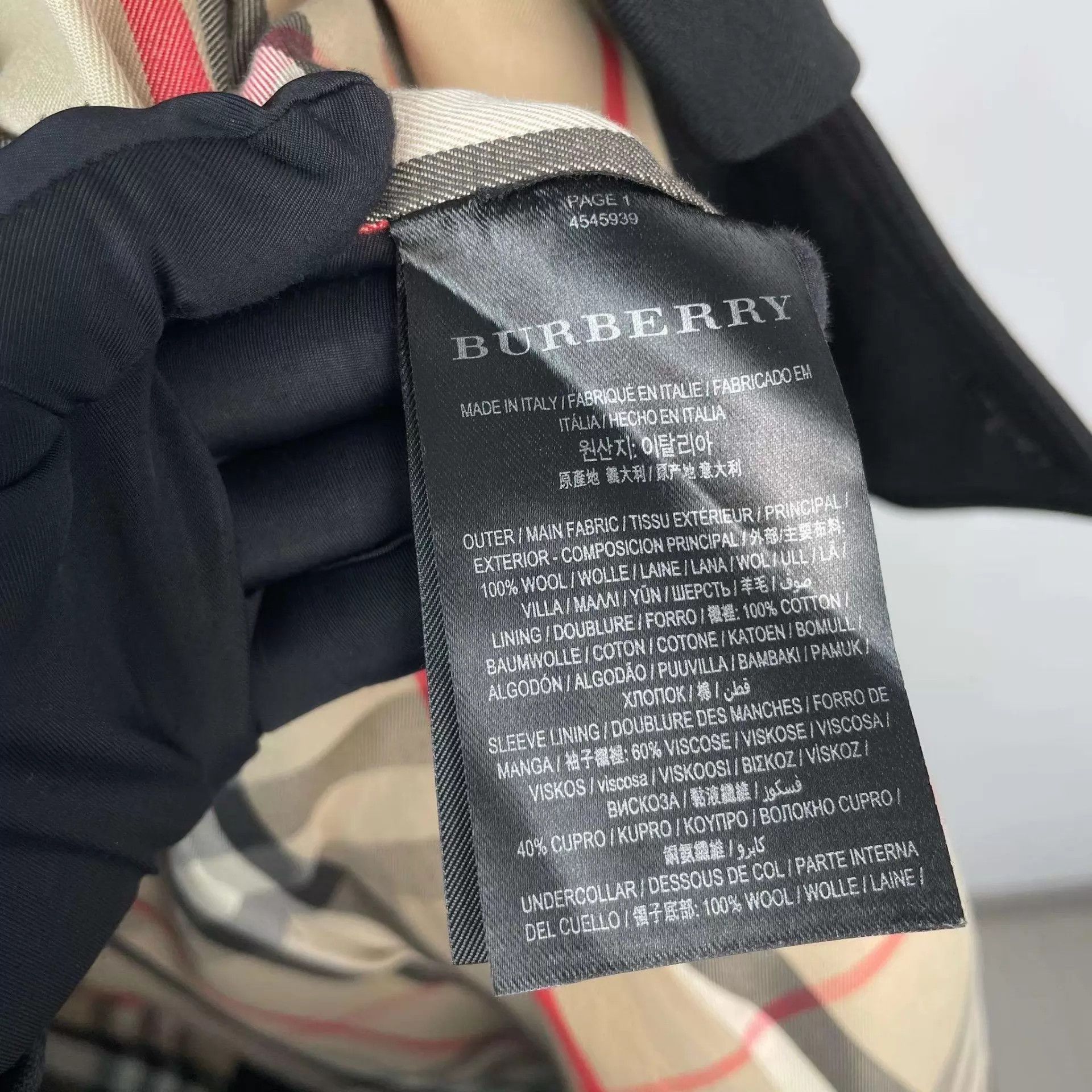 Burberry Burberry Wool Coat Black UK6 170 Size XS / US 0-2 / IT 36-38 - 8 Thumbnail