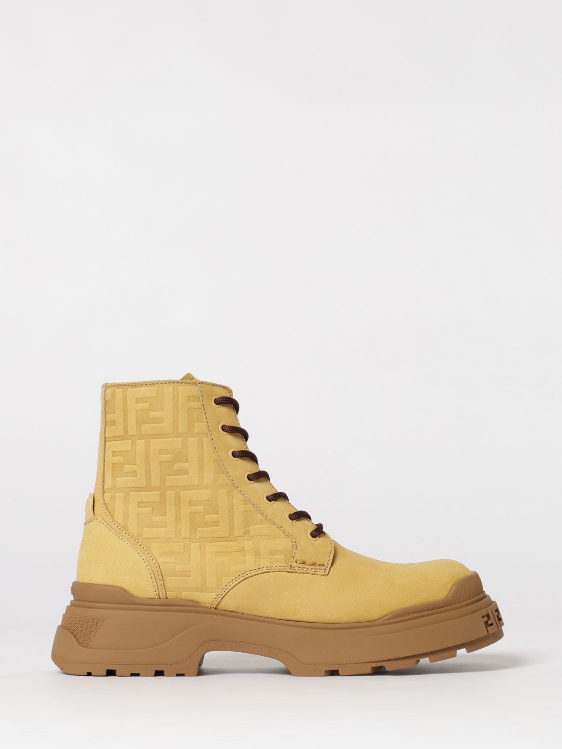 Fendi Fendi Boot Men Ocher Size US 10 / EU 43 - 1 Thumbnail
