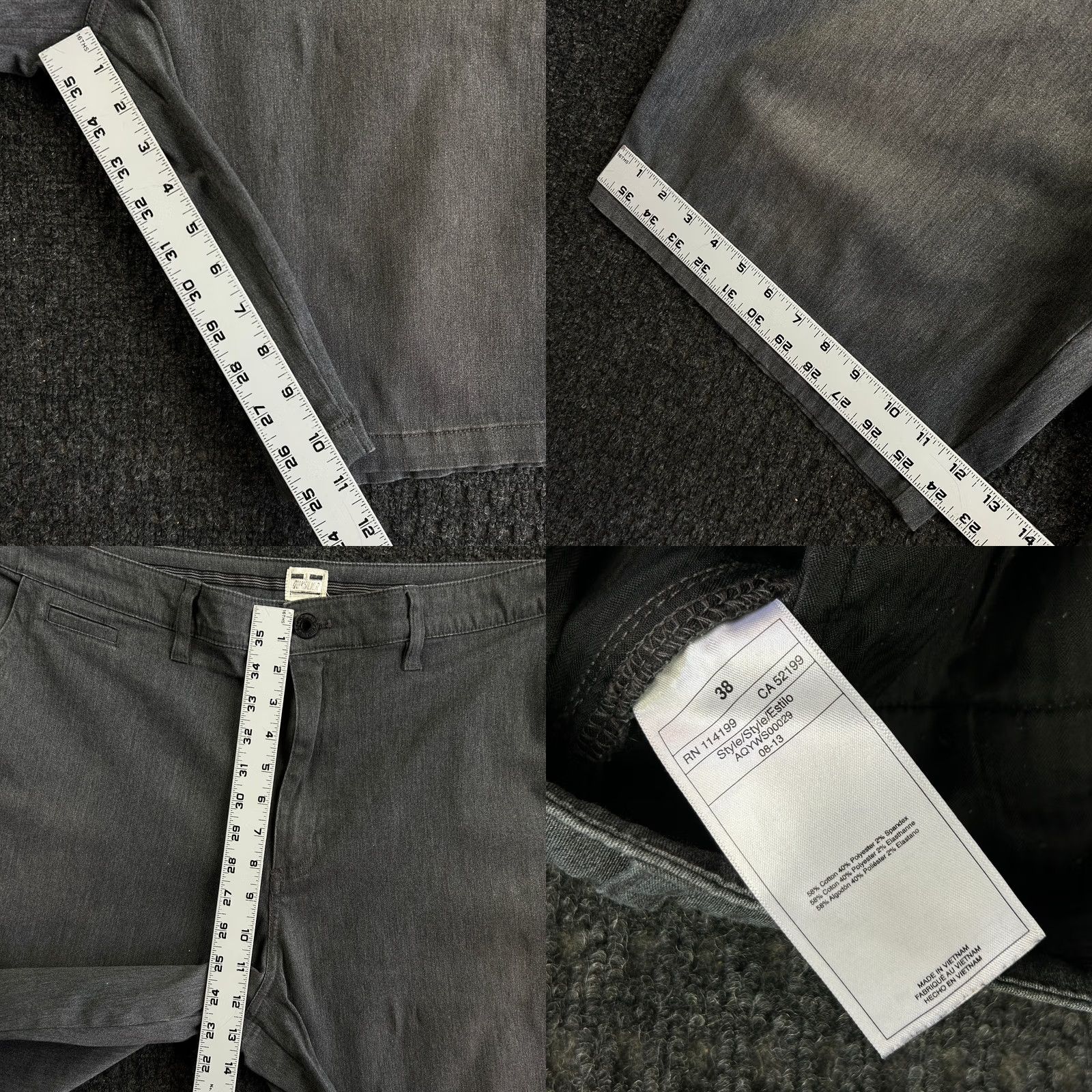 Quiksilver VINTAGE Quiksilver Chino Shorts Gray Mens 38 Baggy Skater Surfer AQYWS00029 Size US 38 / EU 54 - 8 Thumbnail