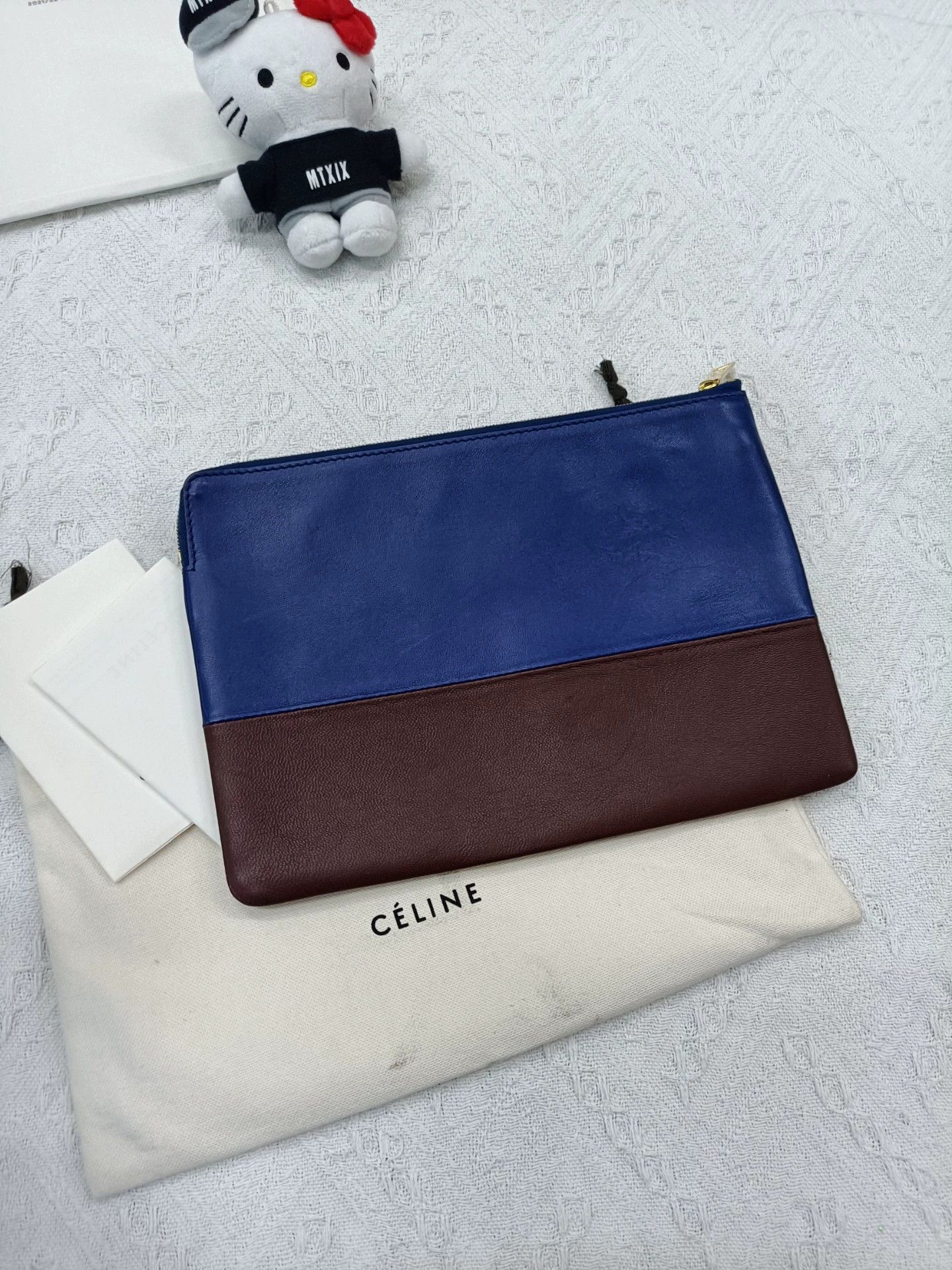 Celine Celine Colorblock Clutch 25x17.5 2011 w/dust bag & receipt Size ONE SIZE - 2 Thumbnail