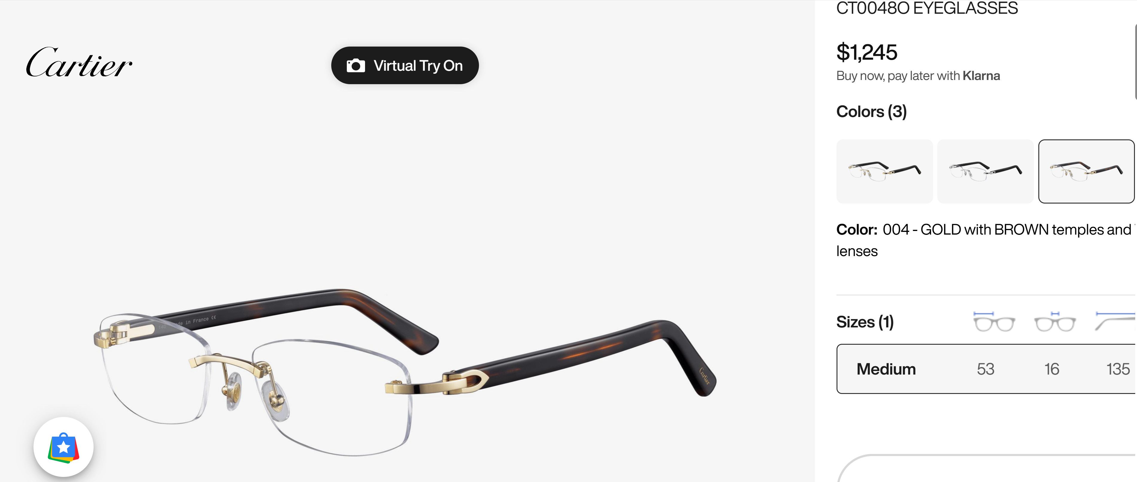 Cartier NEW! Cartier Glasses Canazei Burgandy CT0048O Size ONE SIZE - 18 Thumbnail