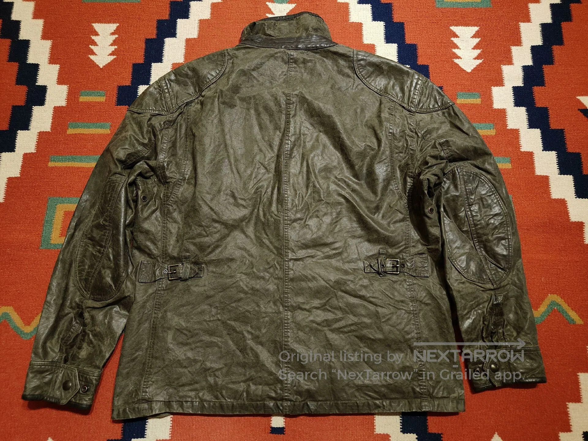 RRL Ralph Lauren Polo Ralph Lauren RRL Waxed Motorcycle Jacket. Size US XXL / EU 58 / 5 - 6 Thumbnail