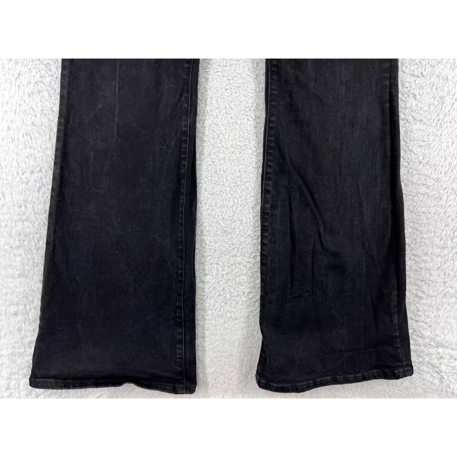 Vintage Universal Thread Jeans Women 12 Black Denim Flared Cotton Blend Stretch Size 34" / US 12 / IT 48 - 5 Thumbnail
