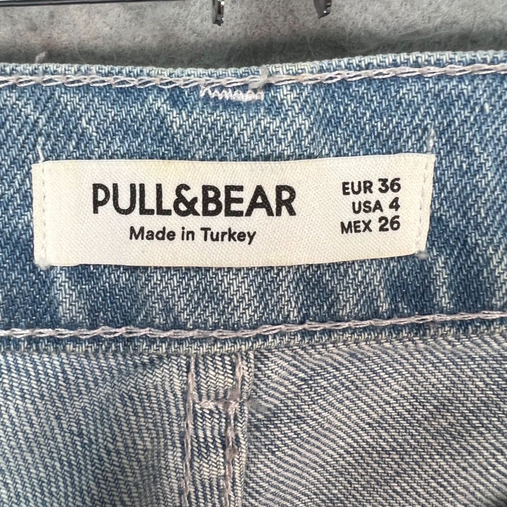 Vintage Pull&Bear Jeans Womens Size 4 Light Wash High-Waisted Straight Denim Size 27" / US 4 / IT 40 - 3 Thumbnail