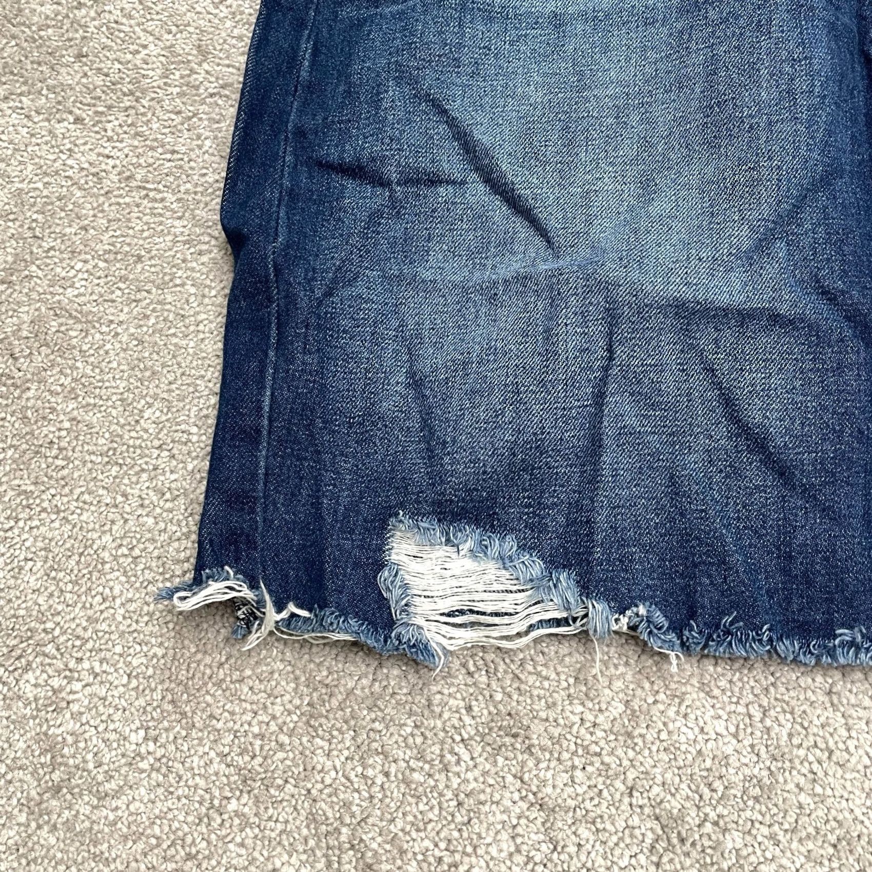 Denime Liverpool Denim Mini Skirt Womens 14/32 Blue Cotton Casual Streetwear Short Size 36" / US 14 / IT 50 - 3 Thumbnail
