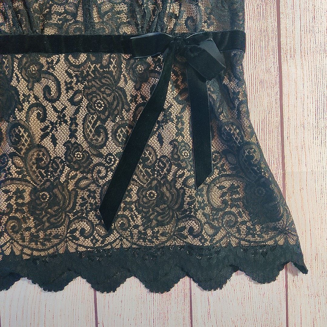 Loft lace overlay sleeveless scallop hem top sz 2 Size XS / US 0-2 / IT 36-38 - 4 Thumbnail