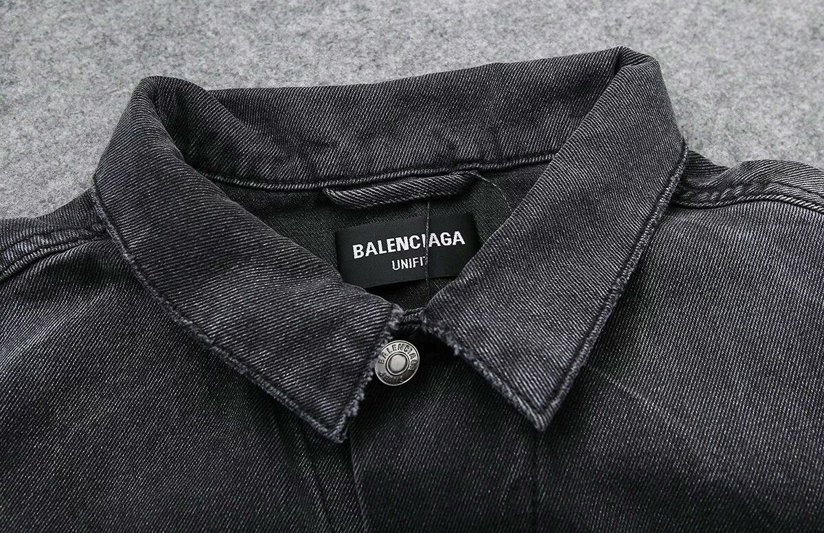 Balenciaga balenciaga x unif black denim jacket Size US M / EU 48-50 / 2 - 3 Thumbnail