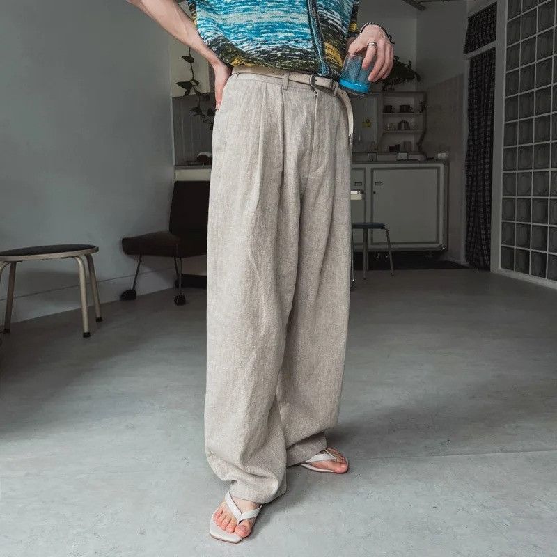 Vintage Pleated Design Casual Pants Size US 32 / EU 48 - 3 Thumbnail