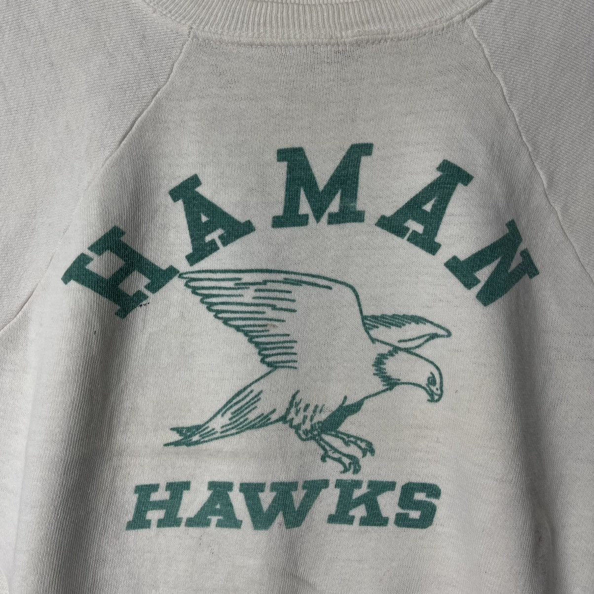 Vintage Vintage 1970s Haman Hawks Short Sleeve Sweatshirt Size US S / EU 44-46 / 1 - 5 Thumbnail