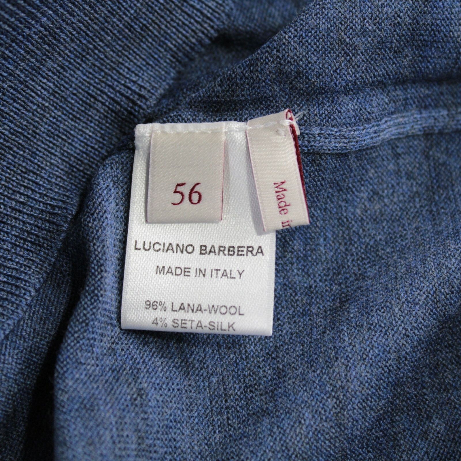Luciano Barbera Luciano Barbera Sweater Size US XL in Blue Size US XL / EU 56 / 4 - 7 Thumbnail