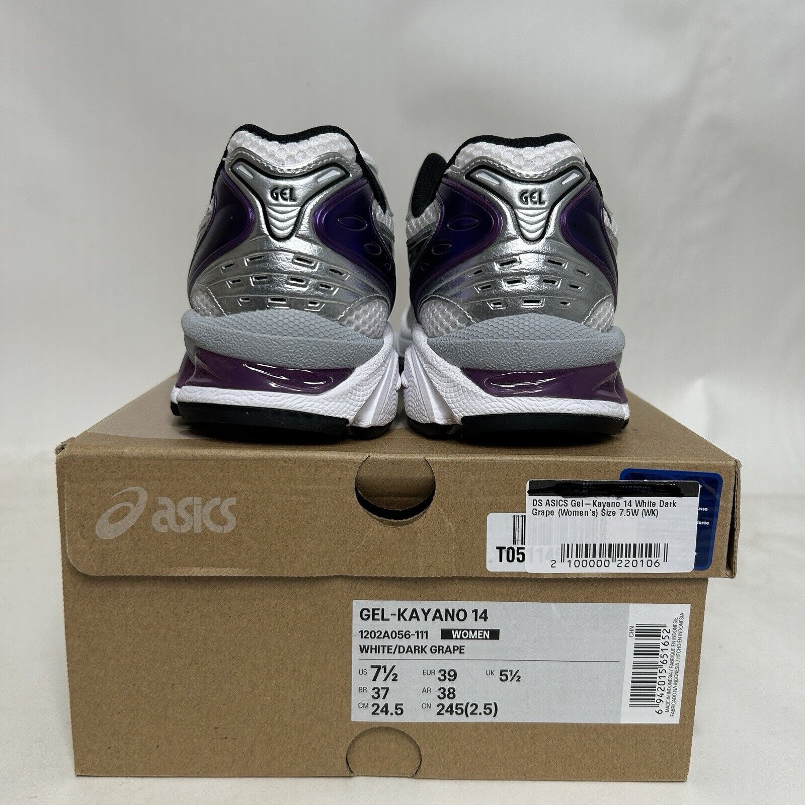 Asics ASICS Gel Kayano 14 WMNS “Silver White Dark Grape” 2024 Size US 7.5 / IT 37.5 - 4 Thumbnail