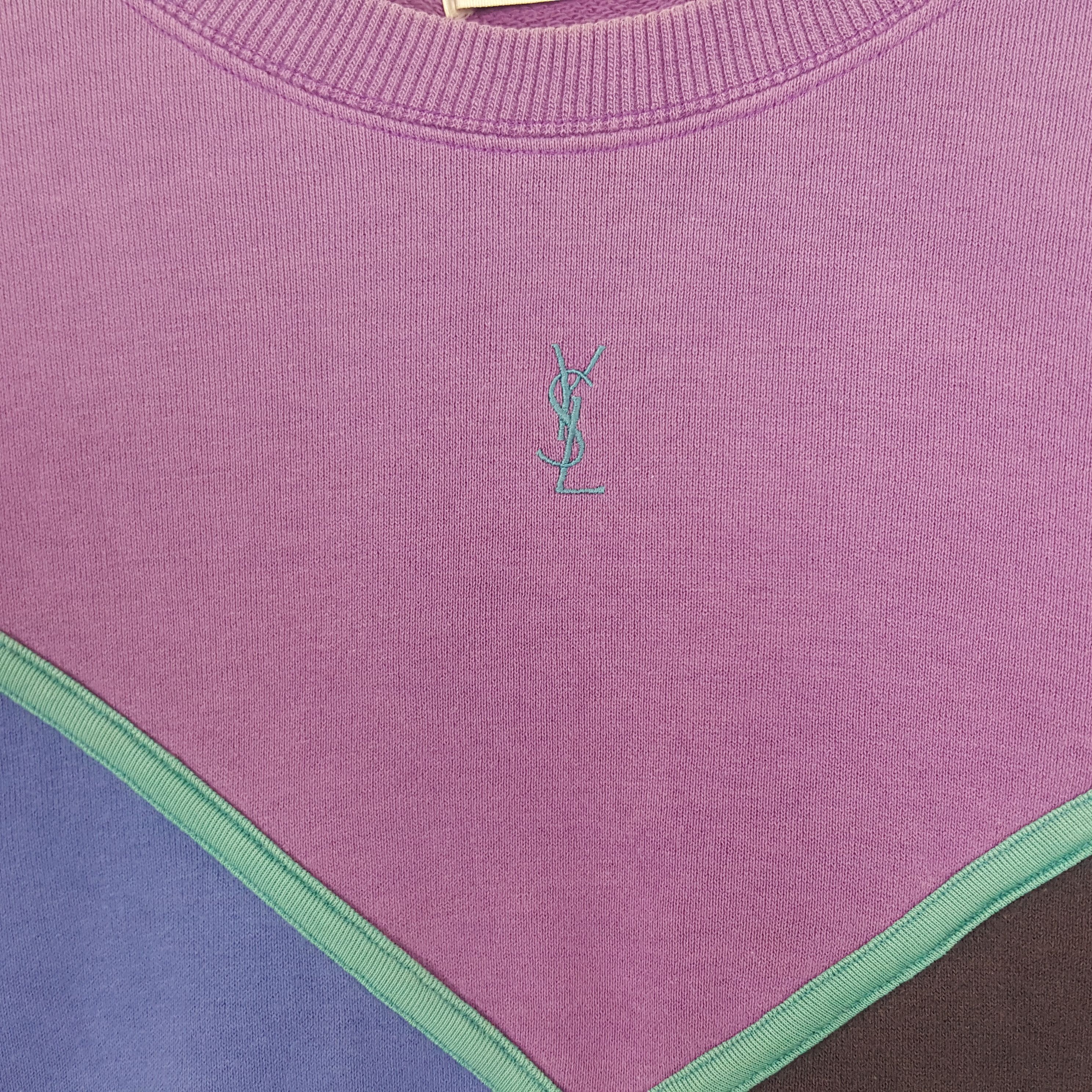 Vintage × Yves Saint Laurent Vintage Yves Saint Laurent Sweatshirt Size US M / EU 48-50 / 2 - 2 Thumbnail