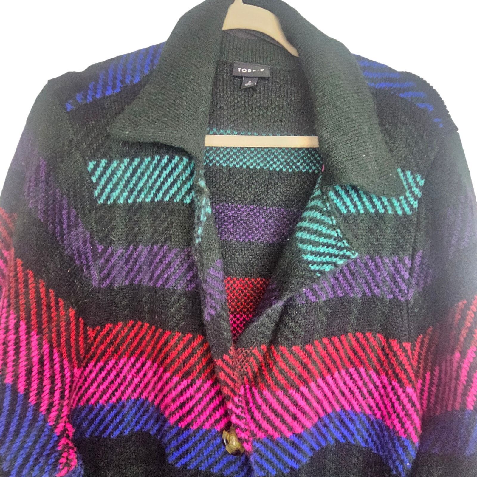 Torrid Torrid Womens Striped Coatigan Sweater Jacket 3X Whimsigoth Size 3XL / US 20-22 - 3 Thumbnail