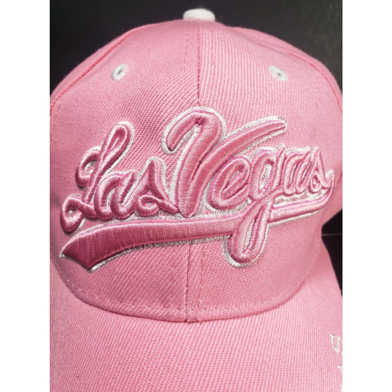 Pinko Las Vegas Women's Pink Embroidered Adjustable Hat Baseball Cap Embroidered Logo Strap Adjustable Canvas 100% Cotton, Pink, Women, Casual, Hat Size ONE SIZE - 2 Thumbnail
