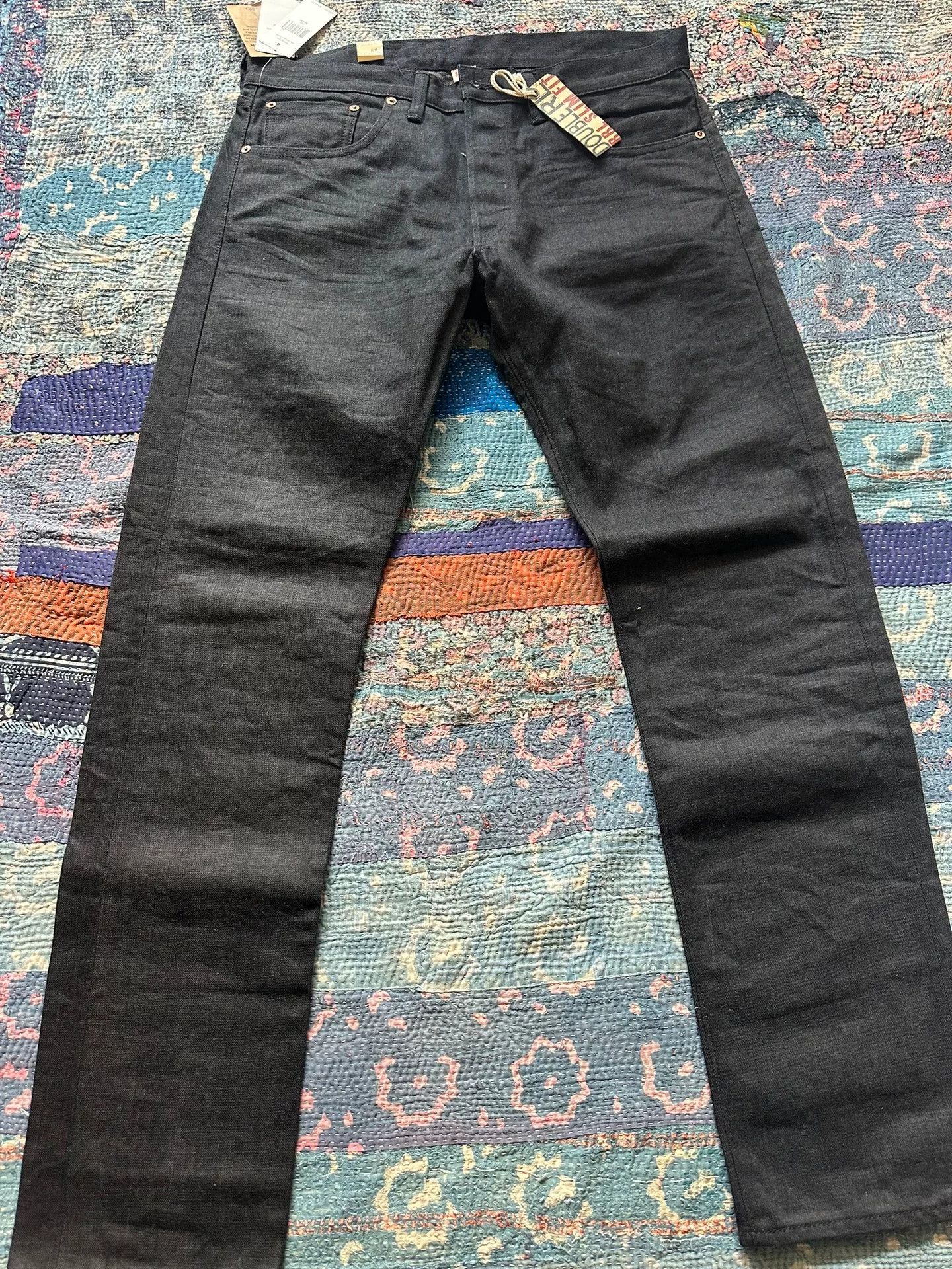 RRL Ralph Lauren rrl vintage distressed black denim pants Size US 34 / EU 50 - 1 Thumbnail