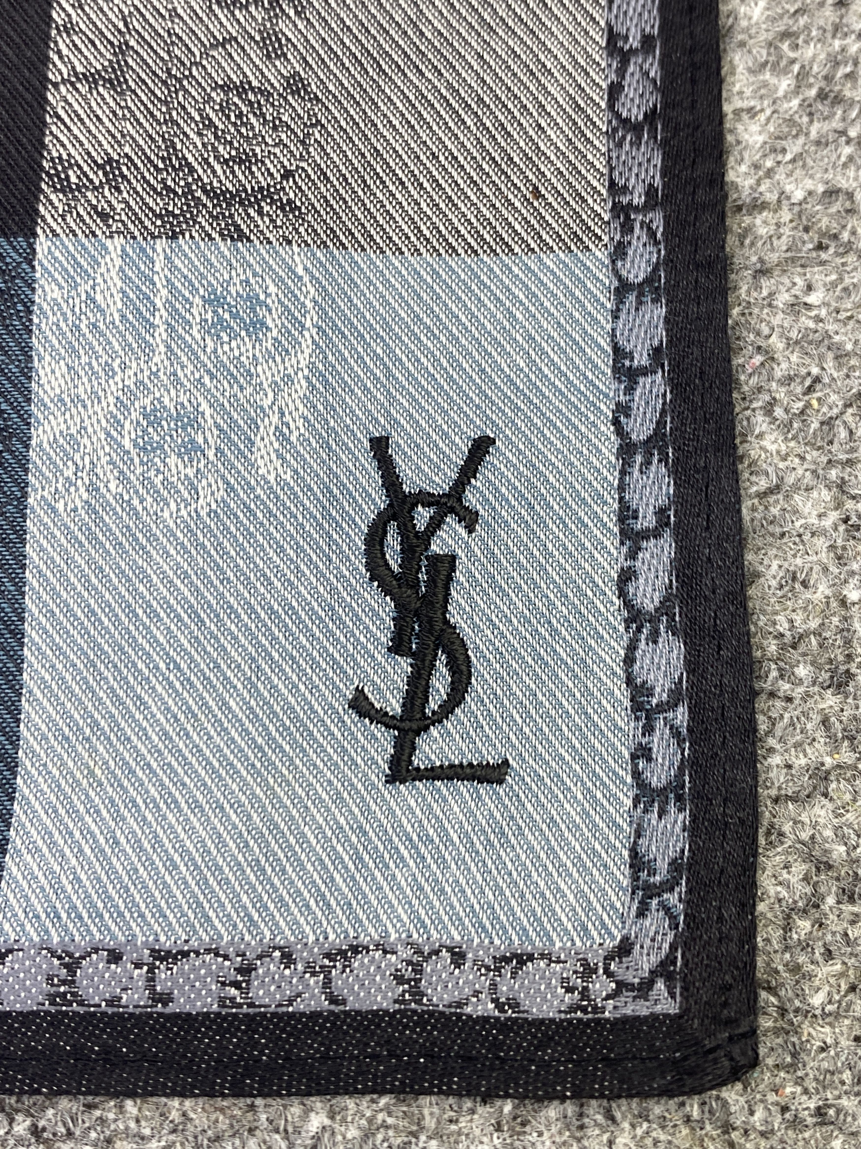 Yves Saint Laurent Yves Saint Laurent Handkerchief / Neckerchief KT0230 Size ONE SIZE - 7 Thumbnail
